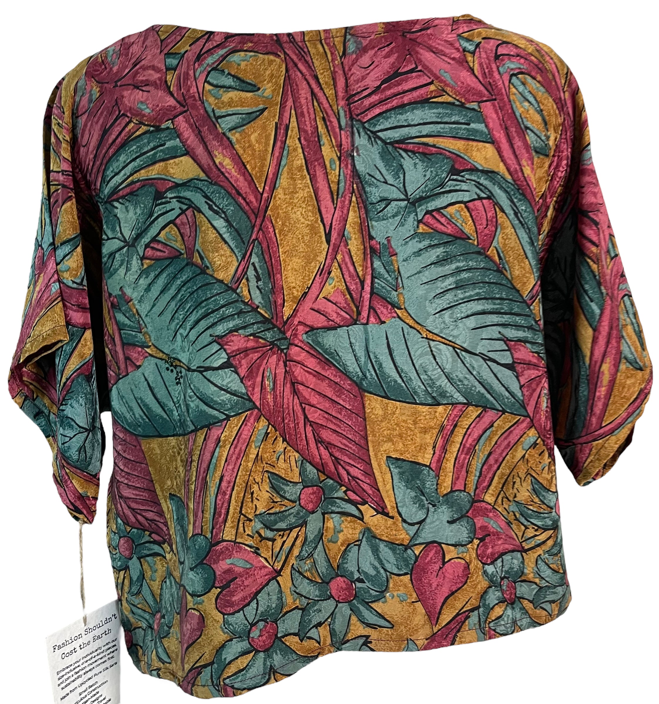 FINAL SALE PRC6204 Avatar Pure Silk Boxy Top