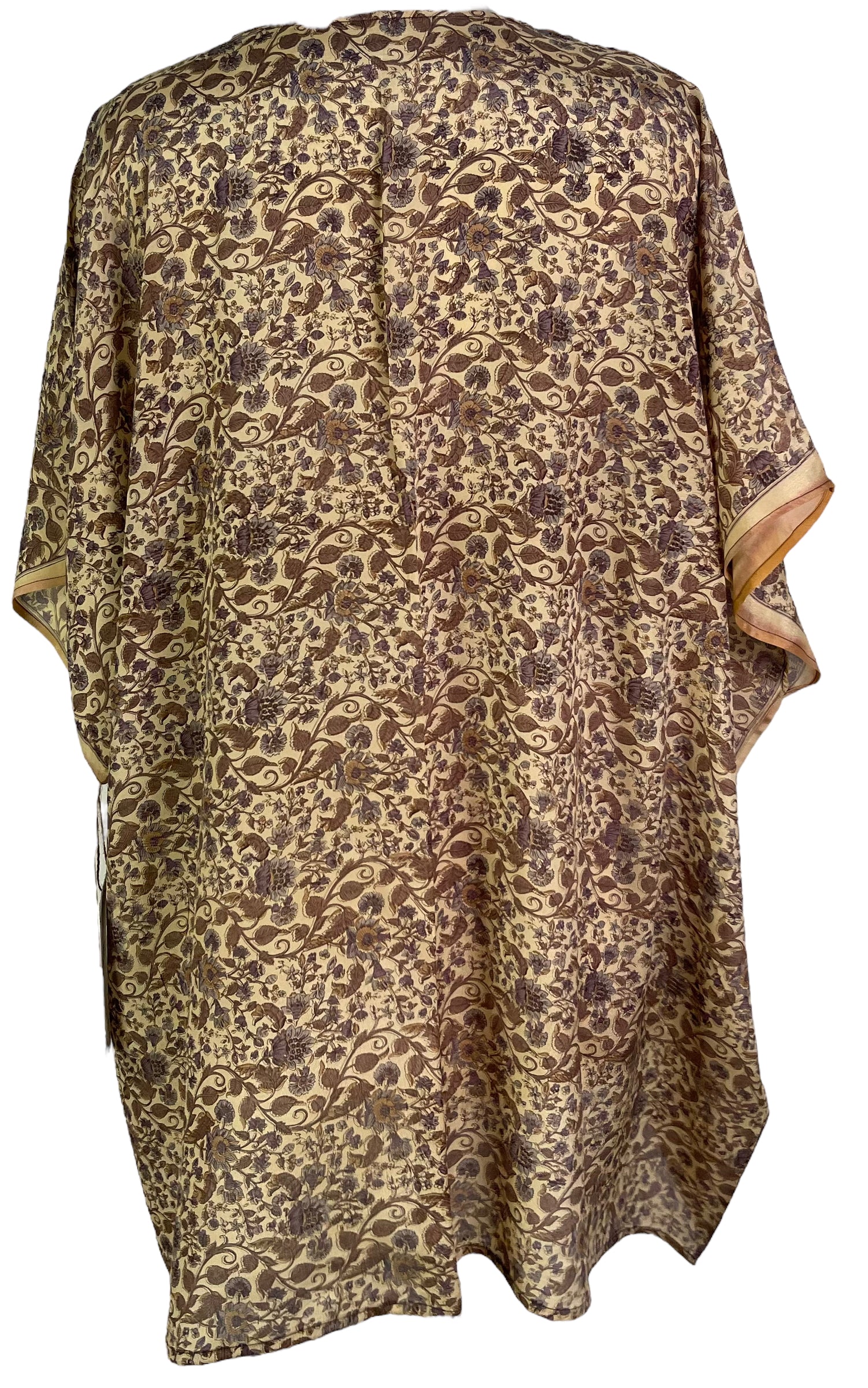 LADY LUCK PRC6067 Avatar Pure Silk Short Kaftan Tunic without Slits