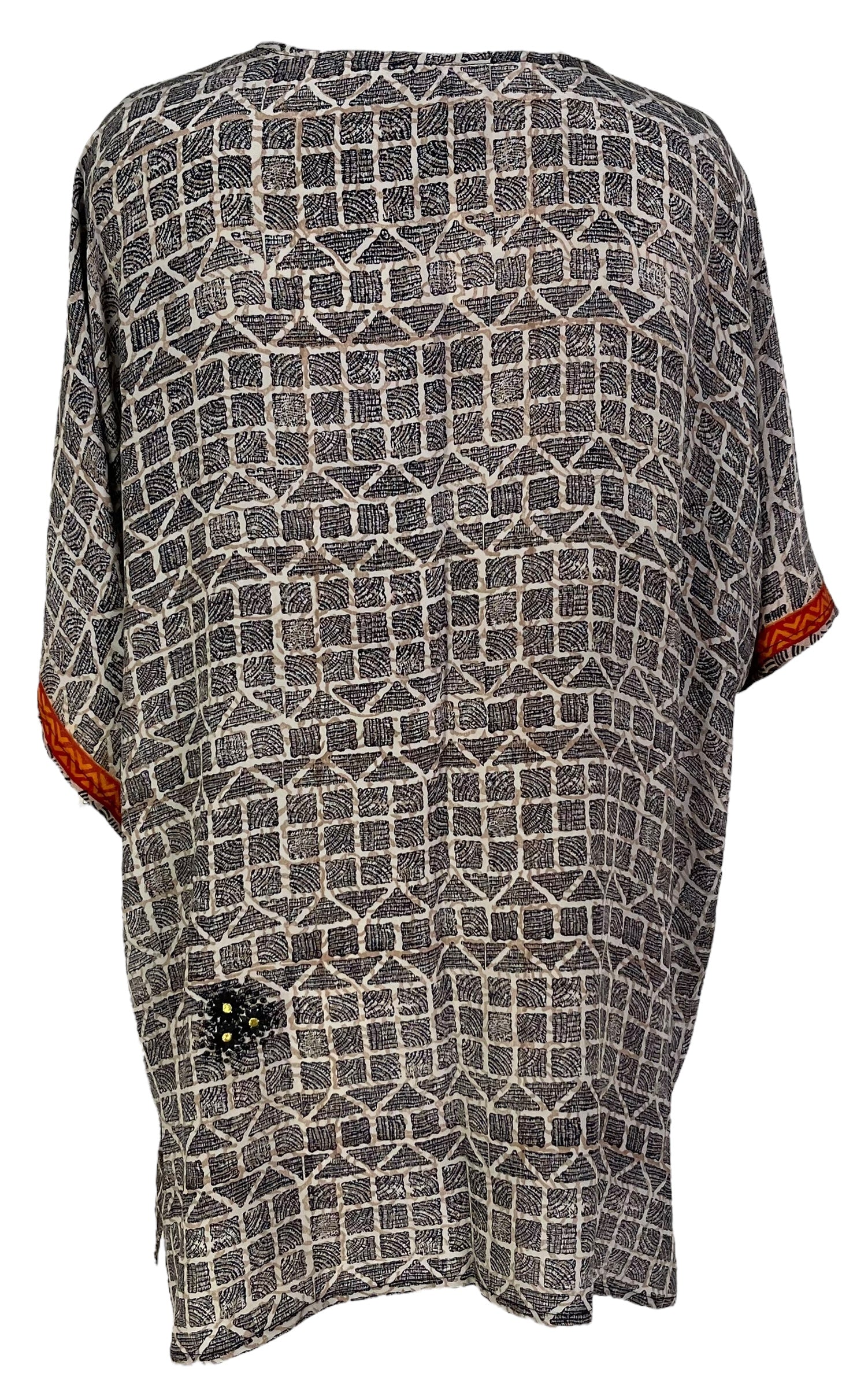 PRC6915 Avatar Pure Silk Kimono-Sleeved Jacket with Belt