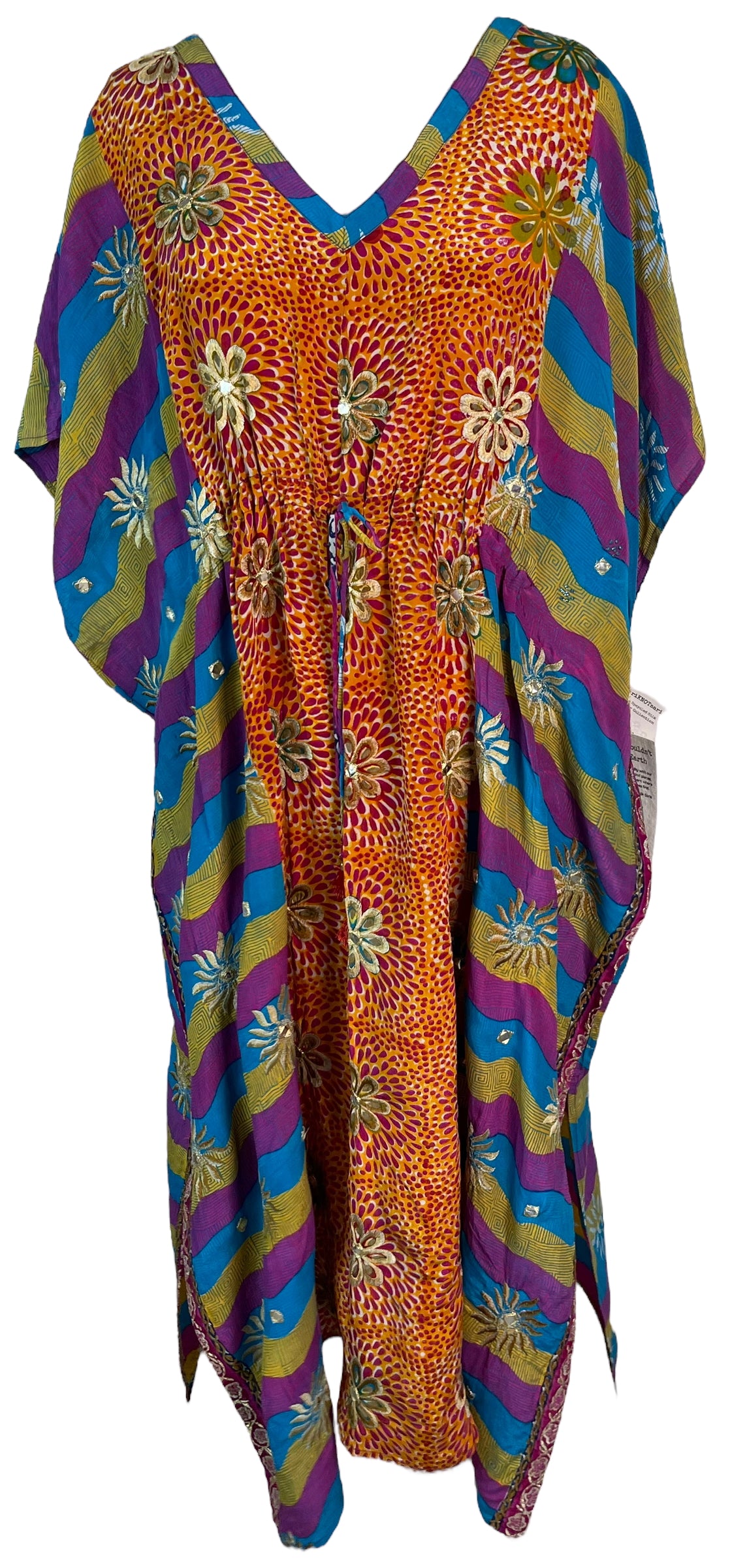 REVOLUTIONHER PRC6415 Avatar Pure Silk Maxi Kaftan