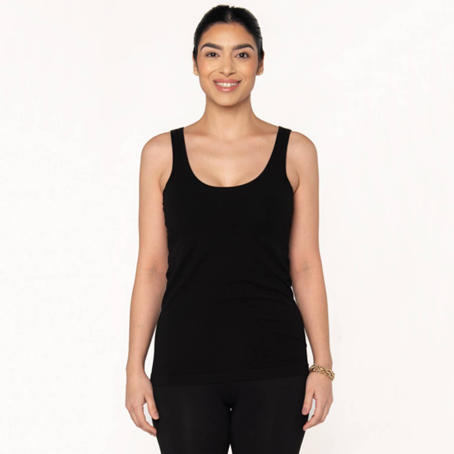 The NEW Betty Bamboo Bra Tank - Black