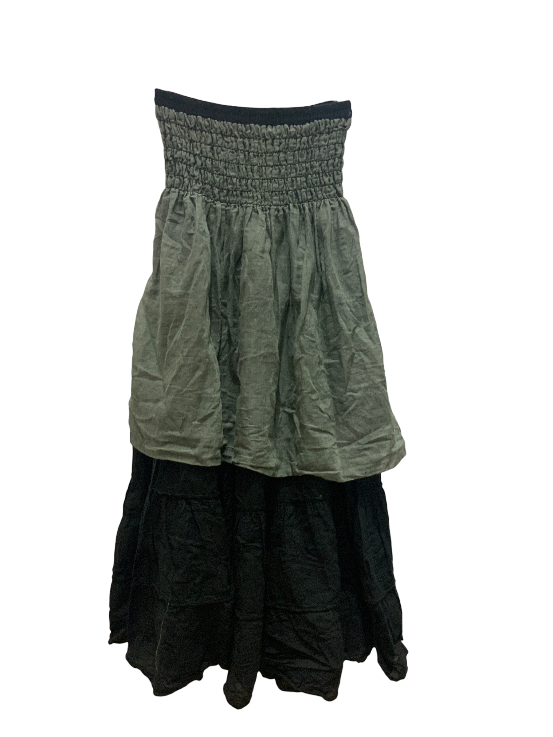 Black Cotton Voile Tiered Skirt by Creative Design – Handmade ethical Pants/Skirt from sariKNOTsari using upcycled silk. Designed in Canada for travel and slow fashion, loved from Toronto to LA to Sydney.
