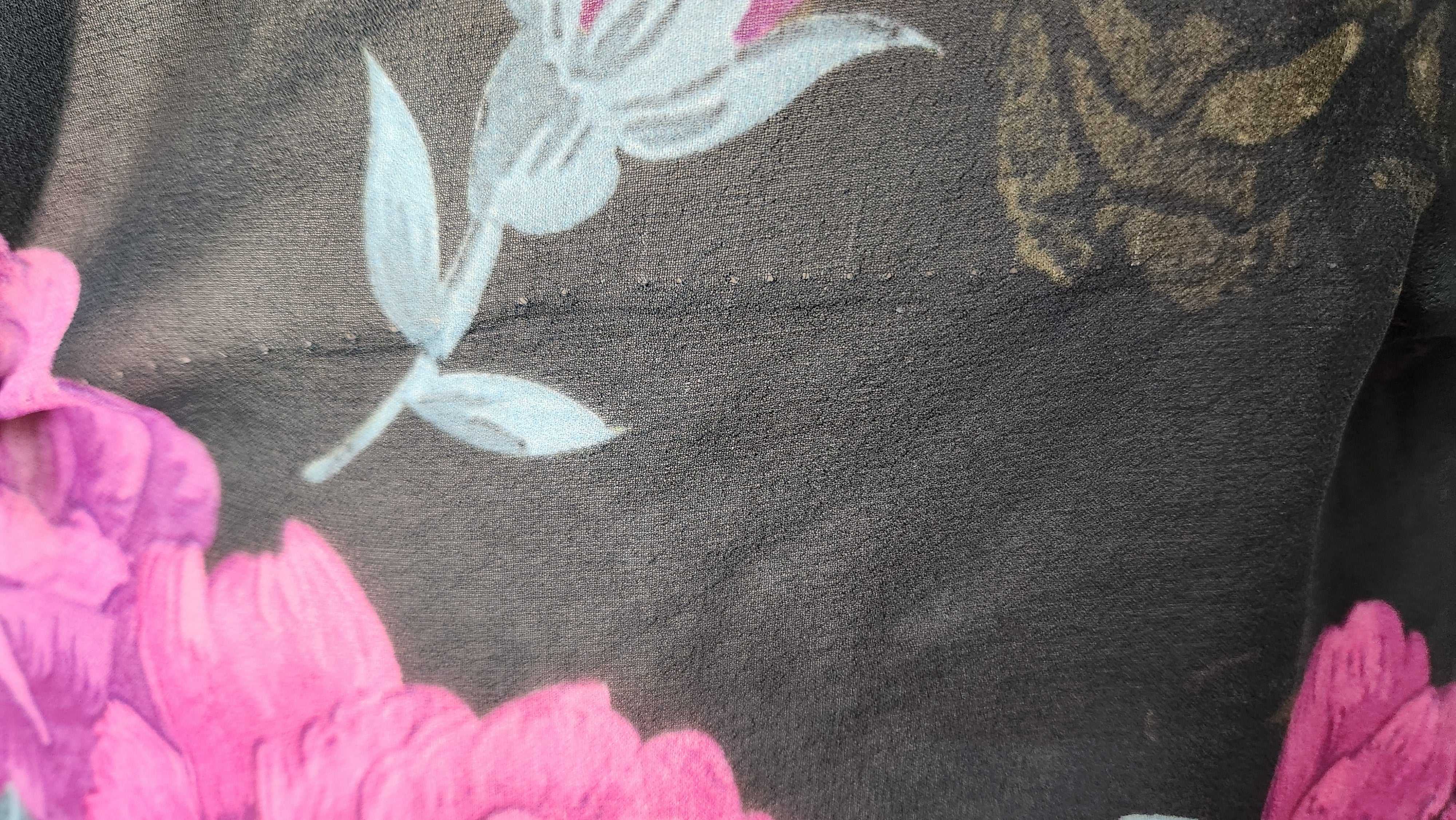 PRG6136 Sheer Wabi Sabi Pure Silk Boxy Top