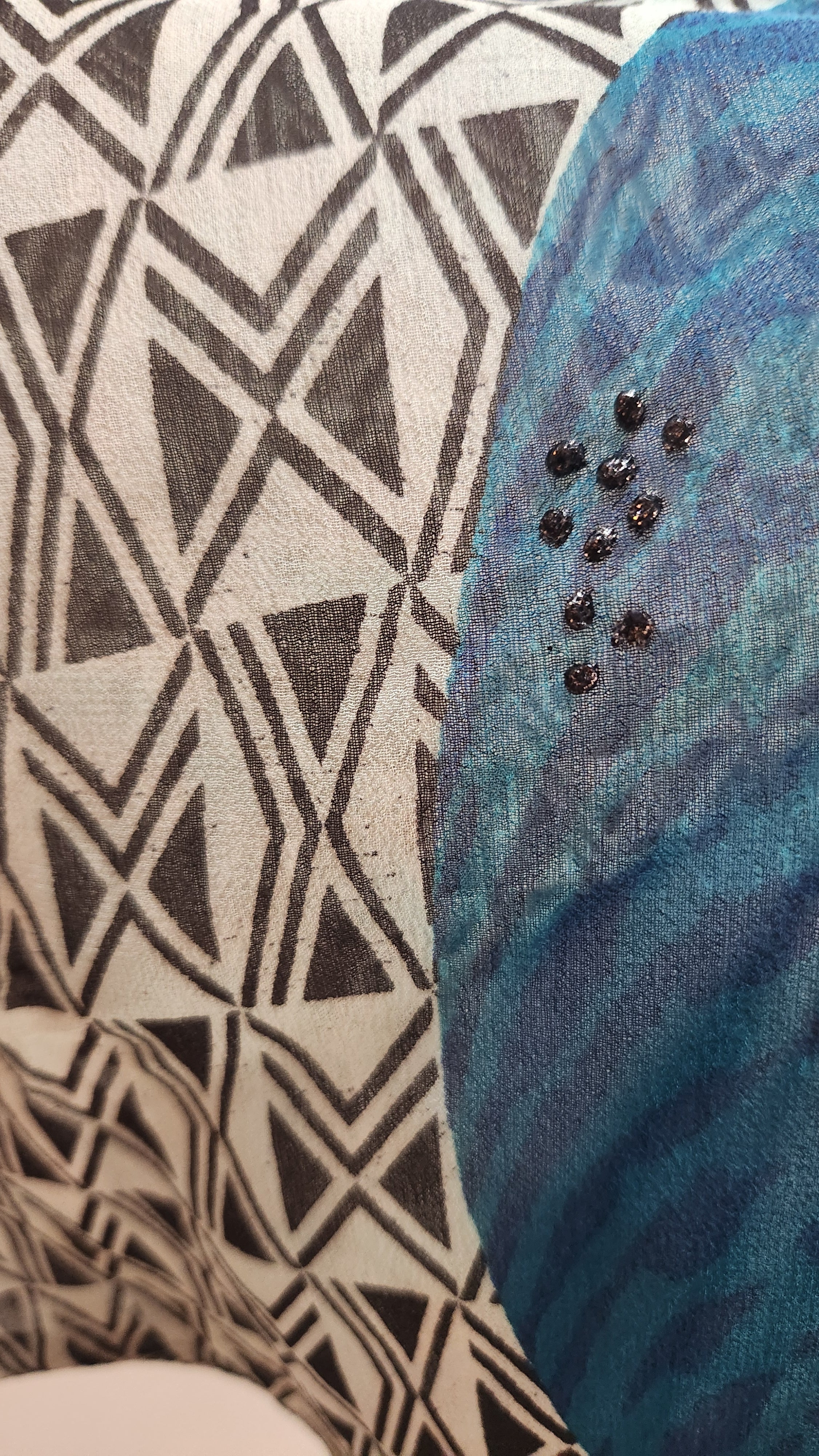 PRG6262 Sheer Wabi Sabi Pure Silk Side Slit Top