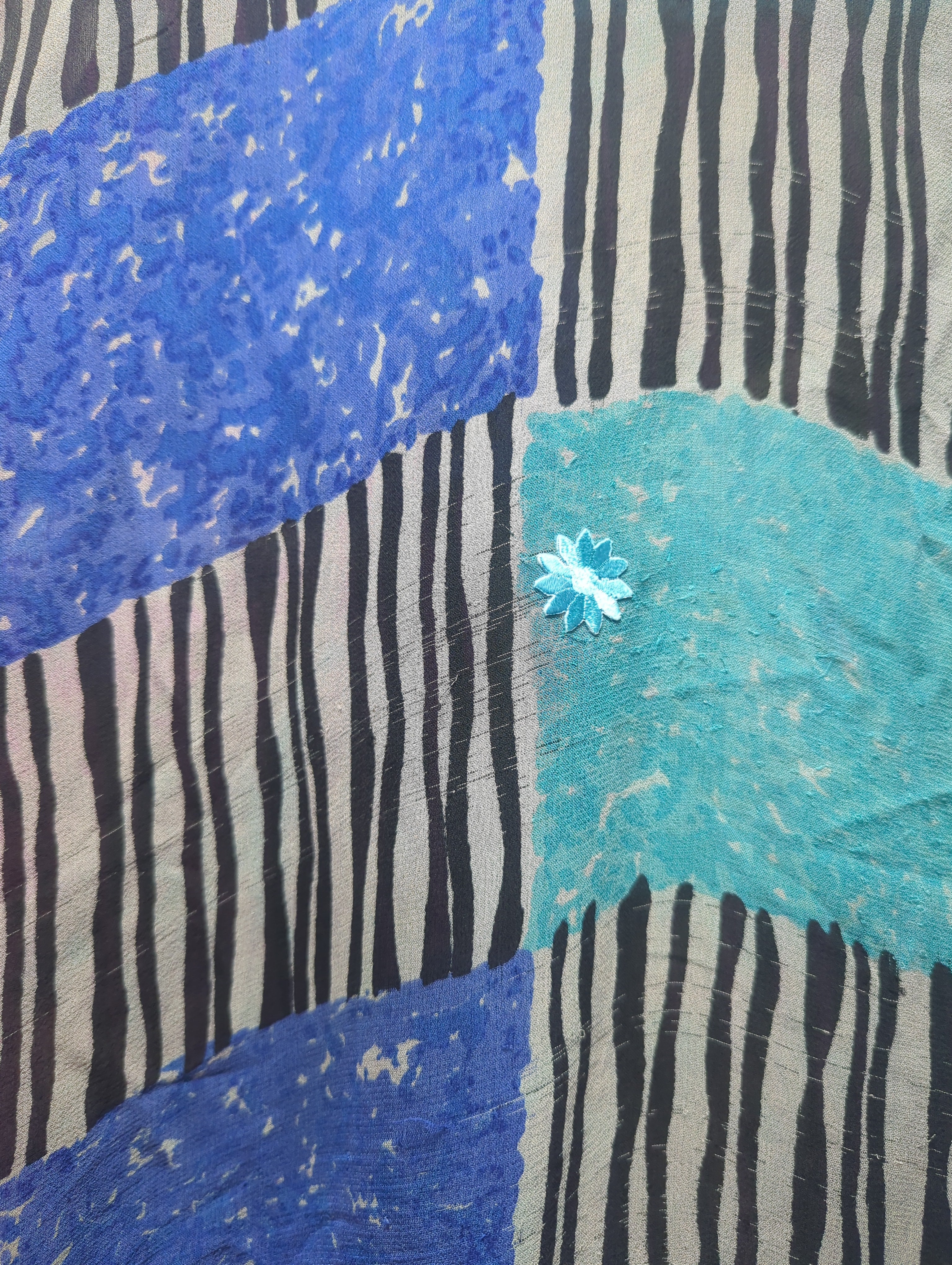 PRG6857 Sheer Wabi Sabi Pure Silk Waterfall Top