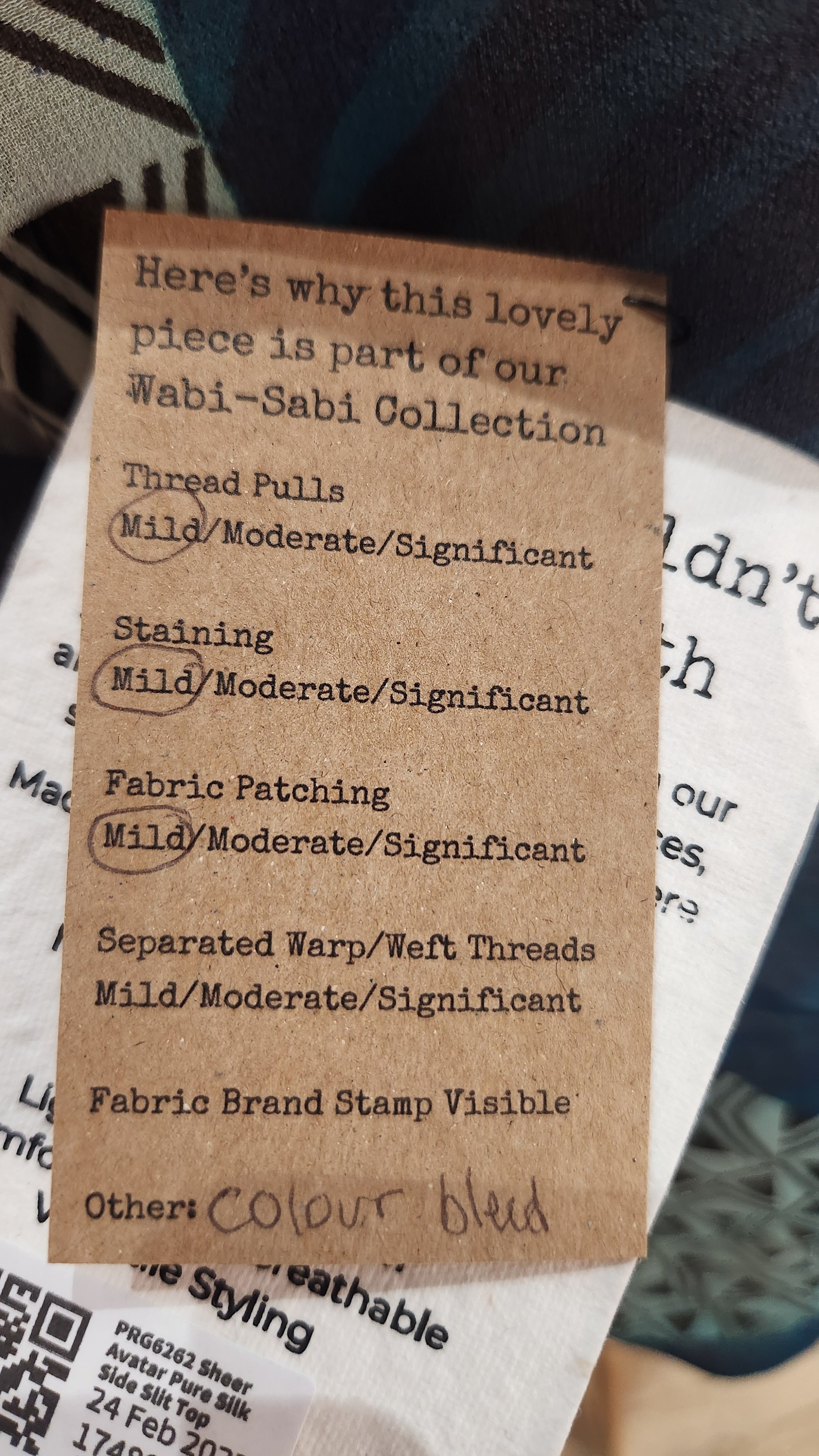 PRG6262 Sheer Wabi Sabi Pure Silk Side Slit Top