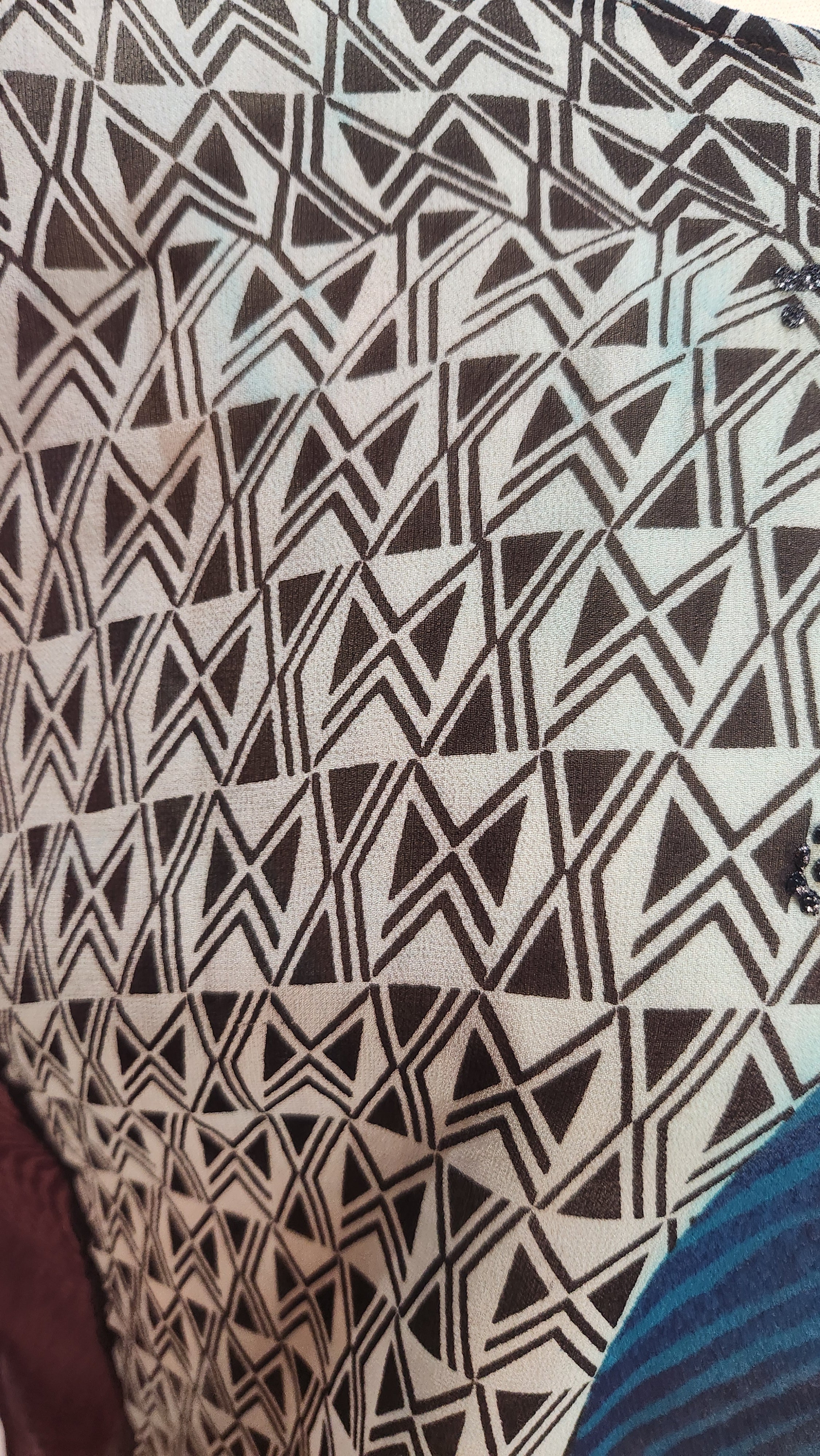 PRG6262 Sheer Wabi Sabi Pure Silk Side Slit Top