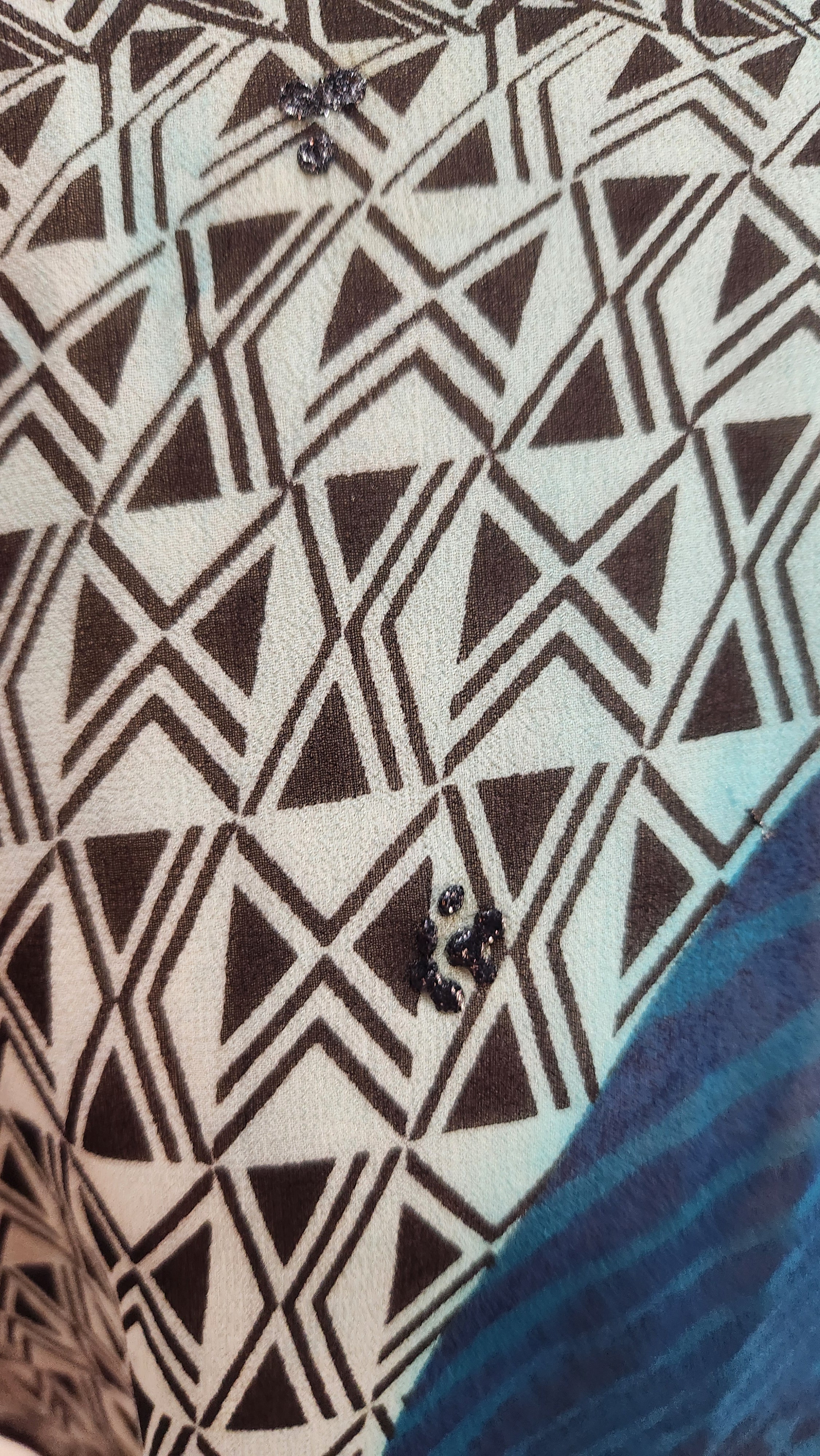 PRG6262 Sheer Wabi Sabi Pure Silk Side Slit Top