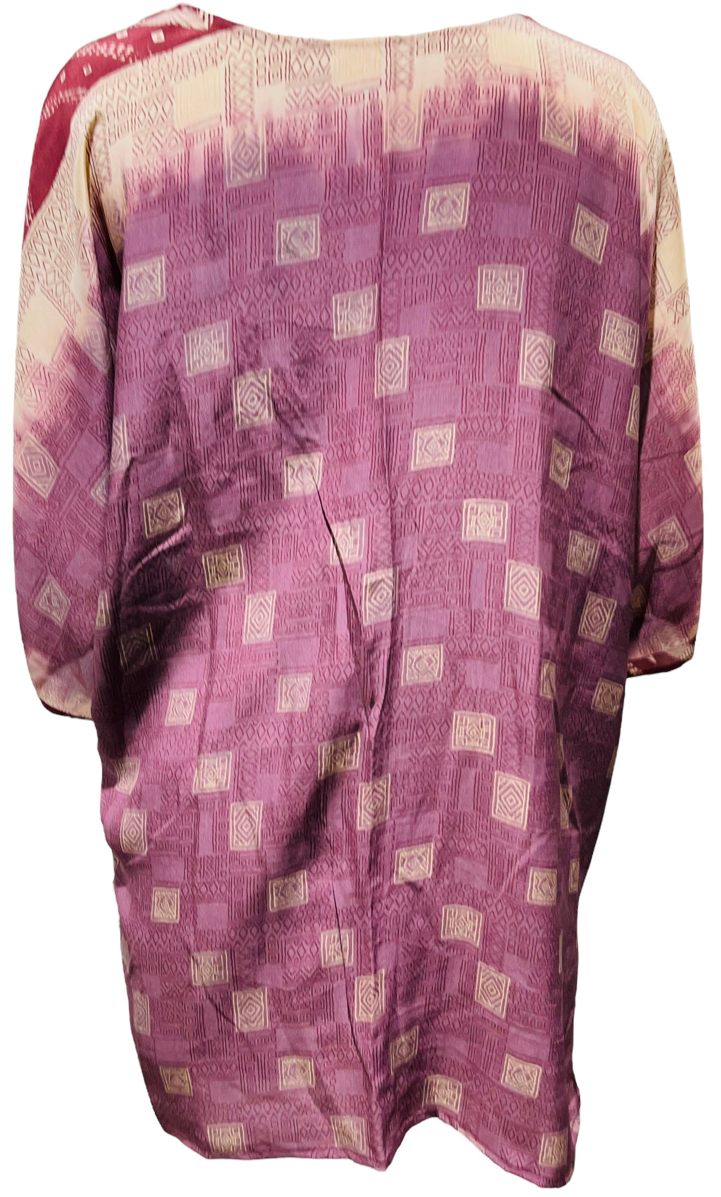 PRC2771 Dorothea A. Dreier Avatar Pure Silk Kimono-Sleevedd Jacket with Belt