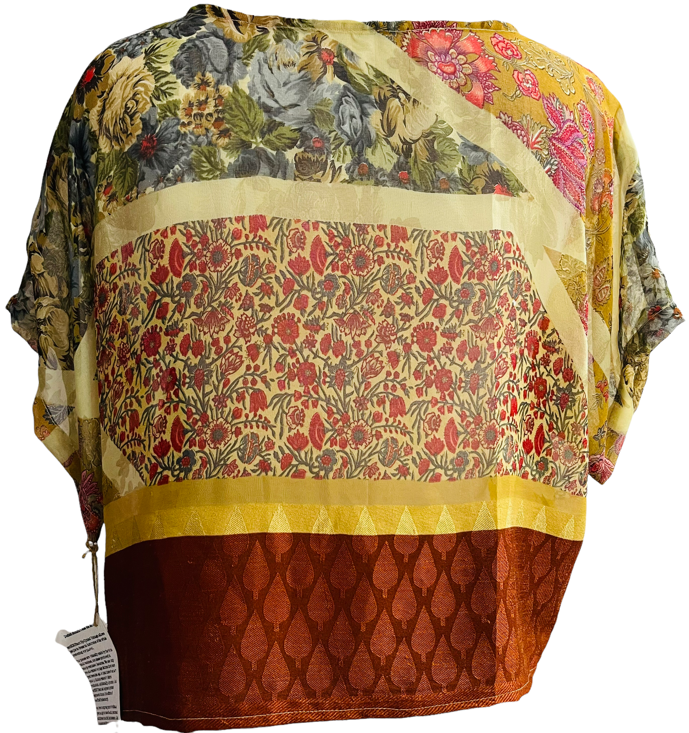 PRG880 Hayes Pure Silk Boxy Top - sariKNOTsari slow fashion bryn walker linen Hamilton sustainable fashion gifts sari not sari Hamilton Fair trade Ethical Artisan made Zero waste Up-cycled Slow Fashion Handmade GTA Toronto Copper Pure Upcycled vintage silk handmade recycled recycle copper pure silk travel clothing hamilton vacation cruisewear resortwear bathing suit bathingsuit vacation etsy silk clothing gifts gift dress top pants linen bryn walker alive intentions kaarigar elephants