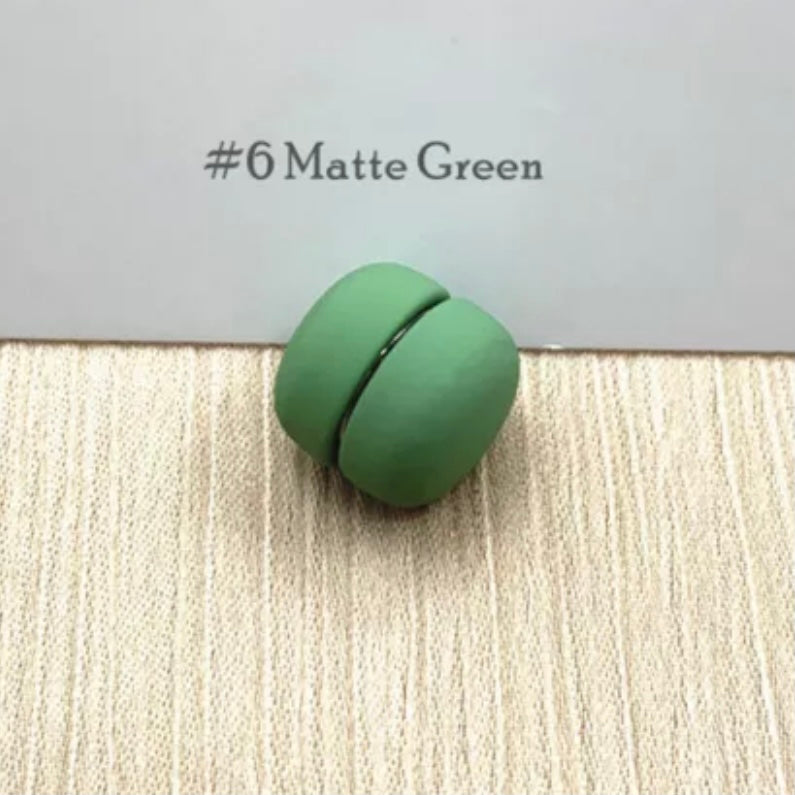 Leaf Green Magnetic Button - sariKNOTsari slow fashion bryn walker linen Hamilton sustainable fashion gifts sari not sari Hamilton Fair trade Ethical Artisan made Zero waste Up-cycled Slow Fashion Handmade GTA Toronto Copper Pure Upcycled vintage silk handmade recycled recycle copper pure silk travel clothing hamilton vacation cruisewear resortwear bathing suit bathingsuit vacation etsy silk clothing gifts gift dress top pants linen bryn walker alive intentions kaarigar elephants