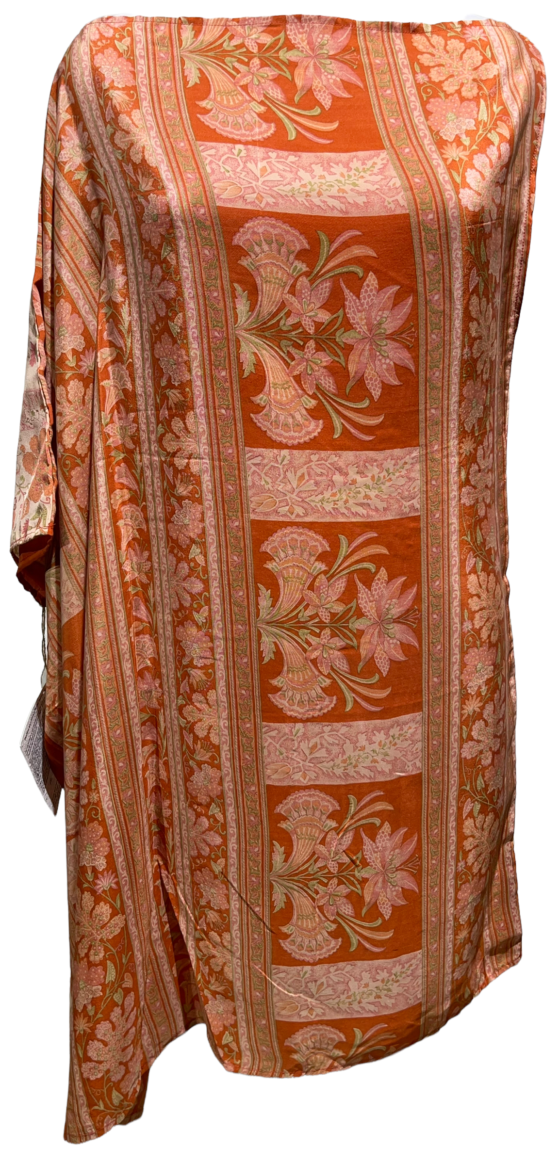 PRC1839 Abyssinian Owl Avatar Pure Silk One Shoulder Dress
