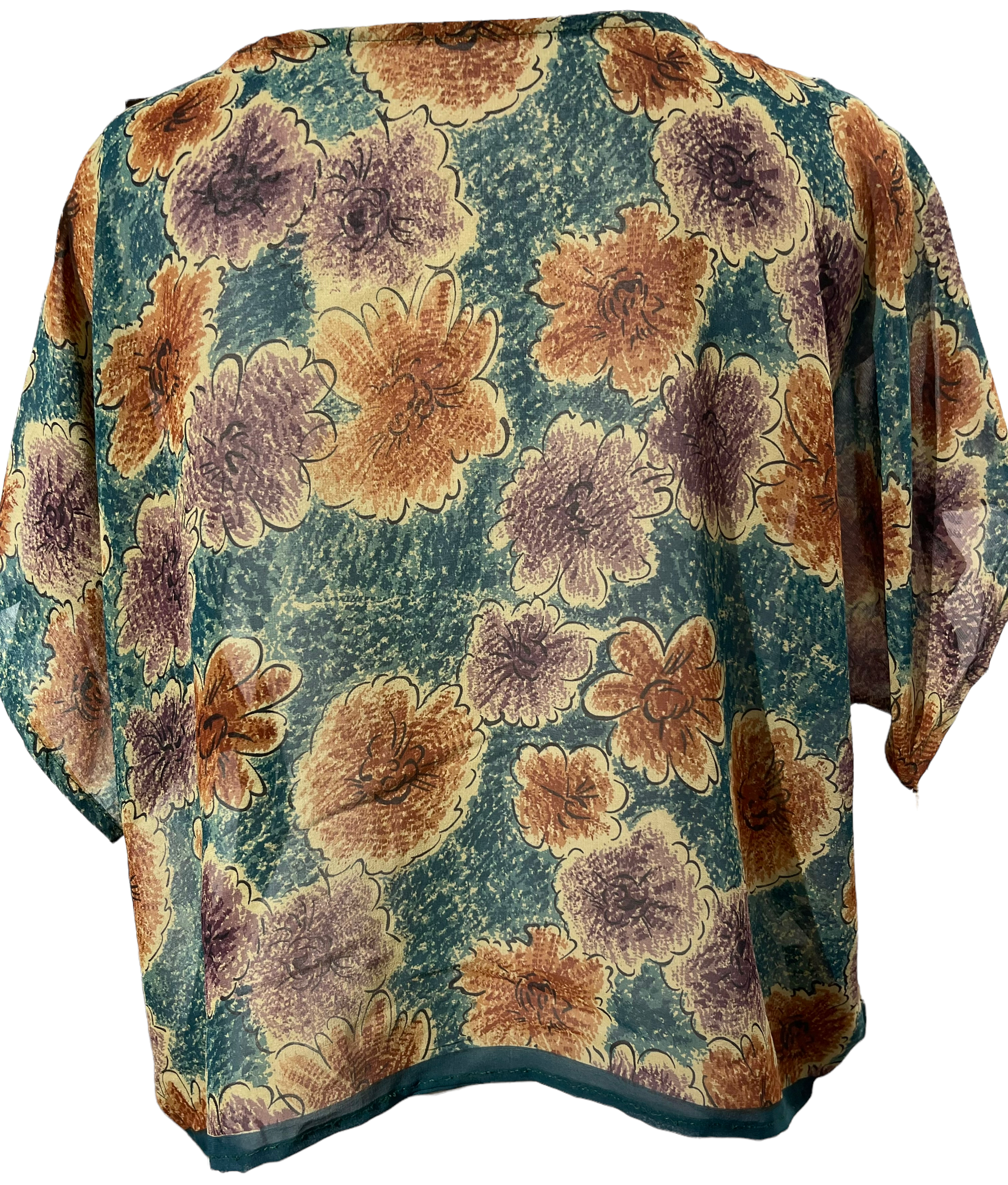 PRG1268 Kate Bushy Sheer Pure Silk Boxy Top - sariKNOTsari slow fashion bryn walker linen Hamilton sustainable fashion gifts sari not sari Hamilton Fair trade Ethical Artisan made Zero waste Up-cycled Slow Fashion Handmade GTA Toronto Copper Pure Upcycled vintage silk handmade recycled recycle copper pure silk travel clothing hamilton vacation cruisewear resortwear bathing suit bathingsuit vacation etsy silk clothing gifts gift dress top pants linen bryn walker alive intentions kaarigar elephants