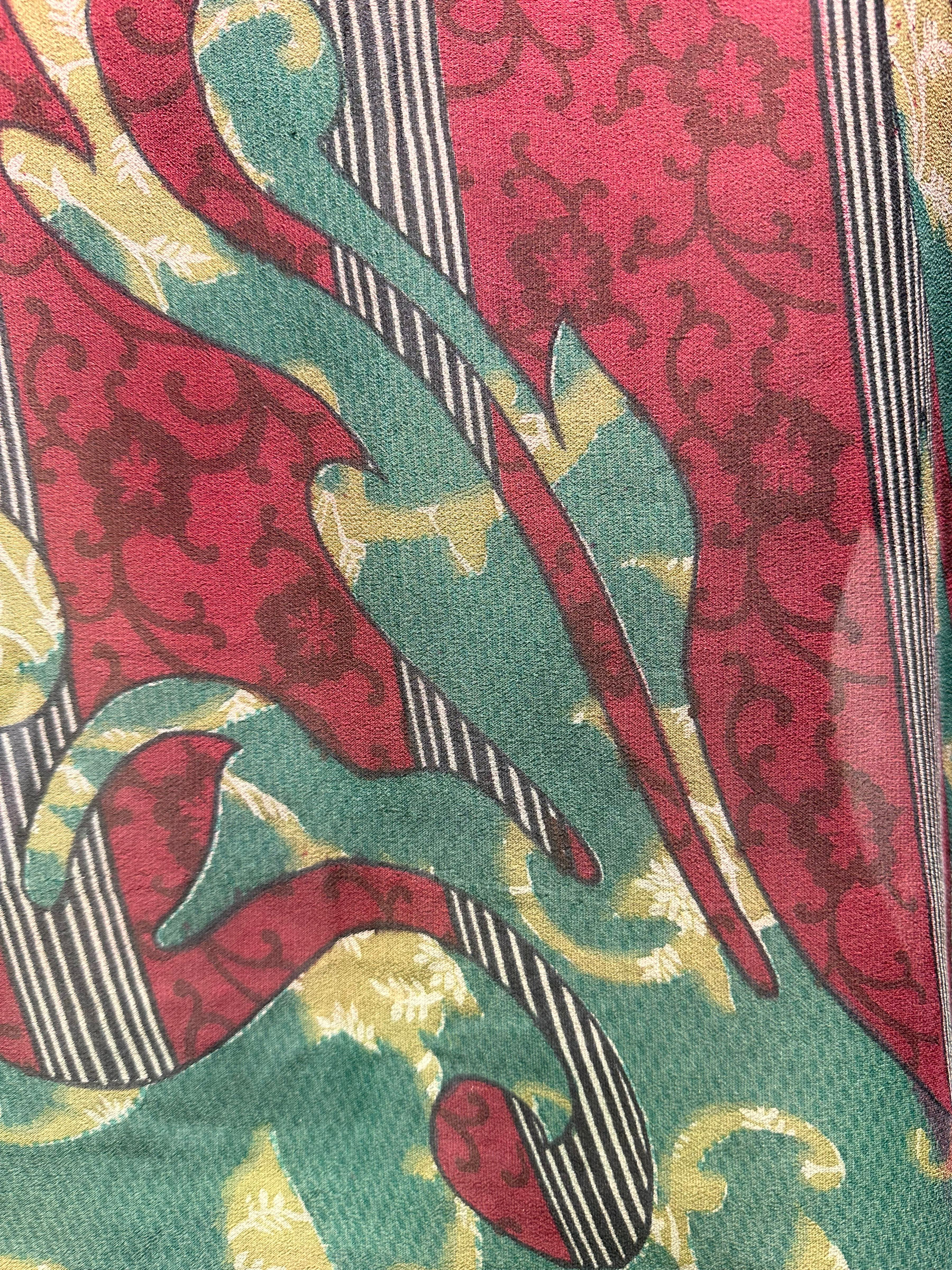 PRG2810 Sheer Pure Silk Boxy Top - sariKNOTsari slow fashion bryn walker sorry not sorry linen Hamilton sustainable fashion gifts sari not sari Hamilton Fair trade Ethical Artisan made Zero waste Up-cycled Slow Fashion Handmade GTA Toronto Copper Pure Upcycled vintage silk handmade recycled recycle copper pure silk travel clothing hamilton vacation cruisewear resortwear bathing suit bathingsuit vacation etsy silk clothing gifts gift dress top pants linen bryn walker alive intentions kaarigar elephants