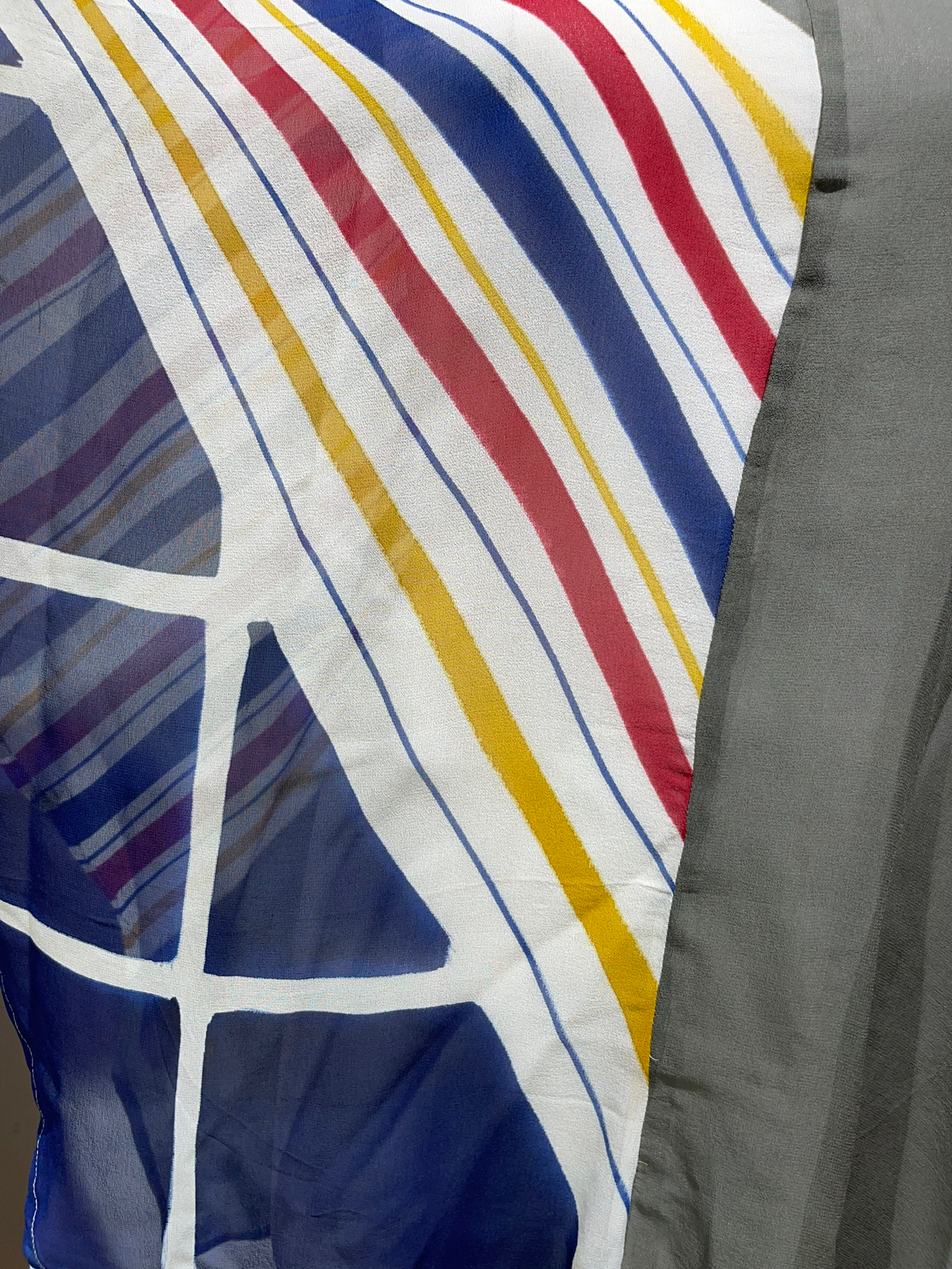 FINAL SALE PRG2398 Field Sparrow Sheer Avatar Pure Silk Waterfall Top