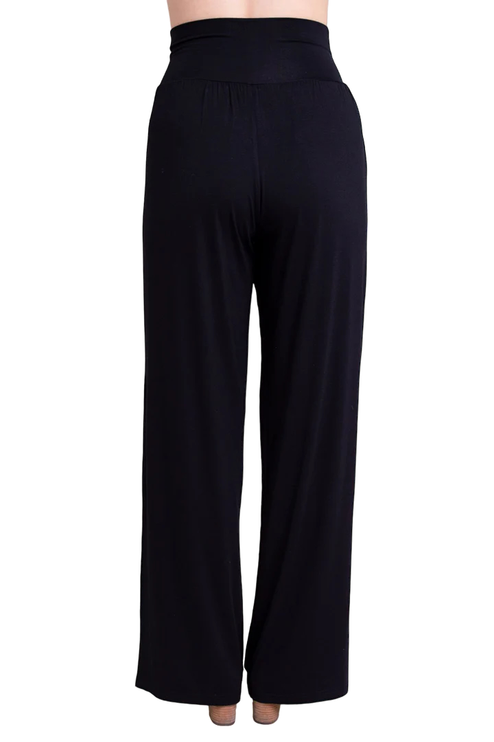 Black Bamboo Gaylene Pant by Blue Sky Clothing Co – Handmade ethical Pants from sariKNOTsari using upcycled silk. Designed in Canada for travel and slow fashion, loved from Toronto to LA to Sydney.