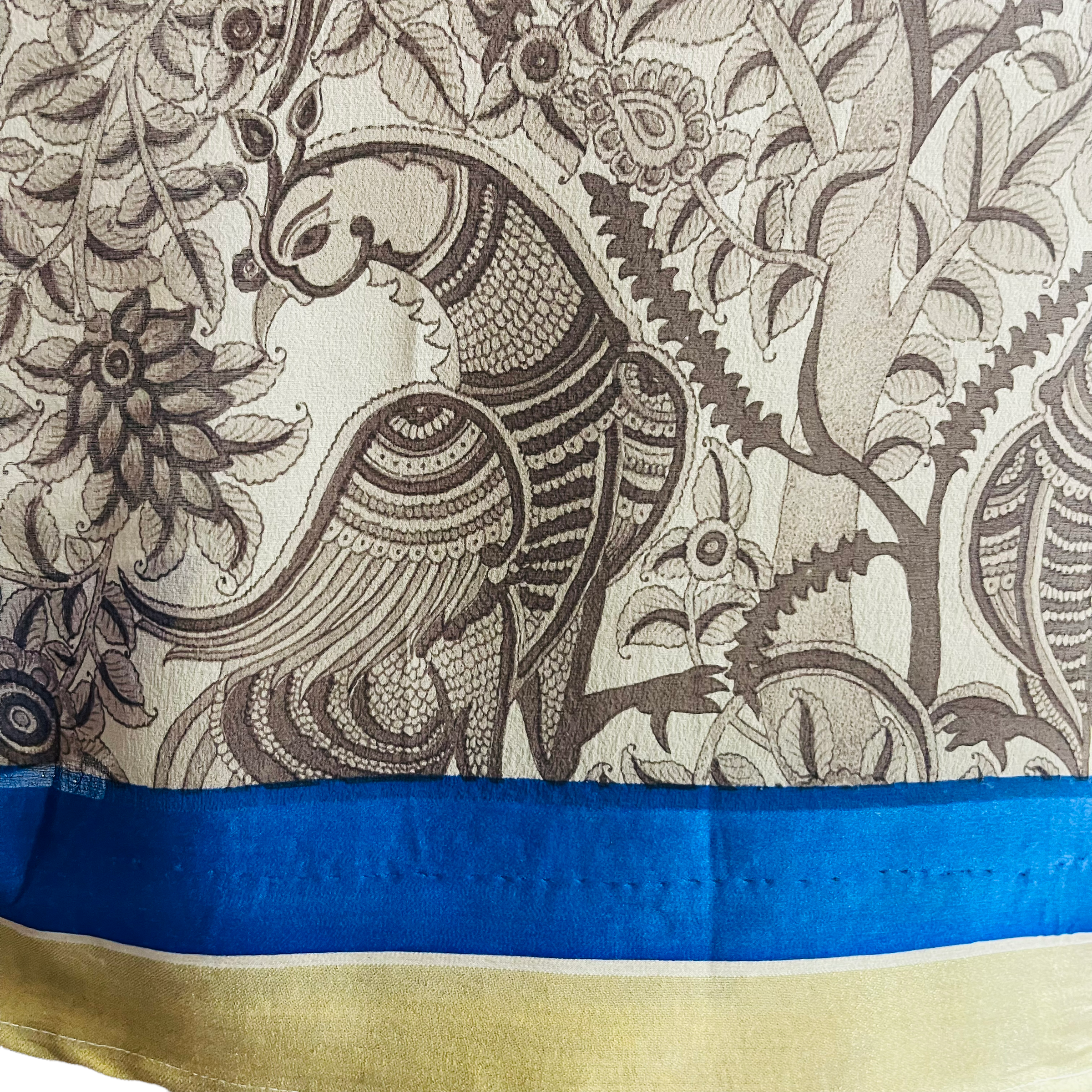 PRG760 Whitefish Pure Silk Boxy Top - sariKNOTsari slow fashion bryn walker linen Hamilton sustainable fashion gifts sari not sari Hamilton Fair trade Ethical Artisan made Zero waste Up-cycled Slow Fashion Handmade GTA Toronto Copper Pure Upcycled vintage silk handmade recycled recycle copper pure silk travel clothing hamilton vacation cruisewear resortwear bathing suit bathingsuit vacation etsy silk clothing gifts gift dress top pants linen bryn walker alive intentions kaarigar elephants