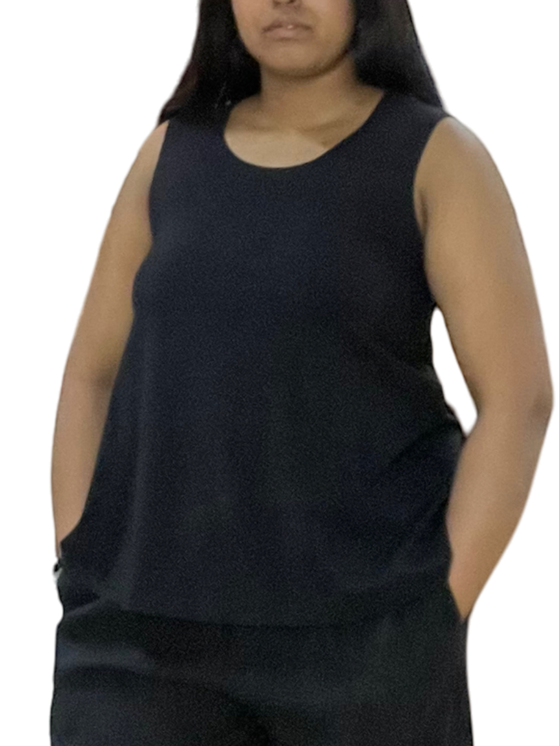 Black Bryn Walker Bamboo Huxley Tank