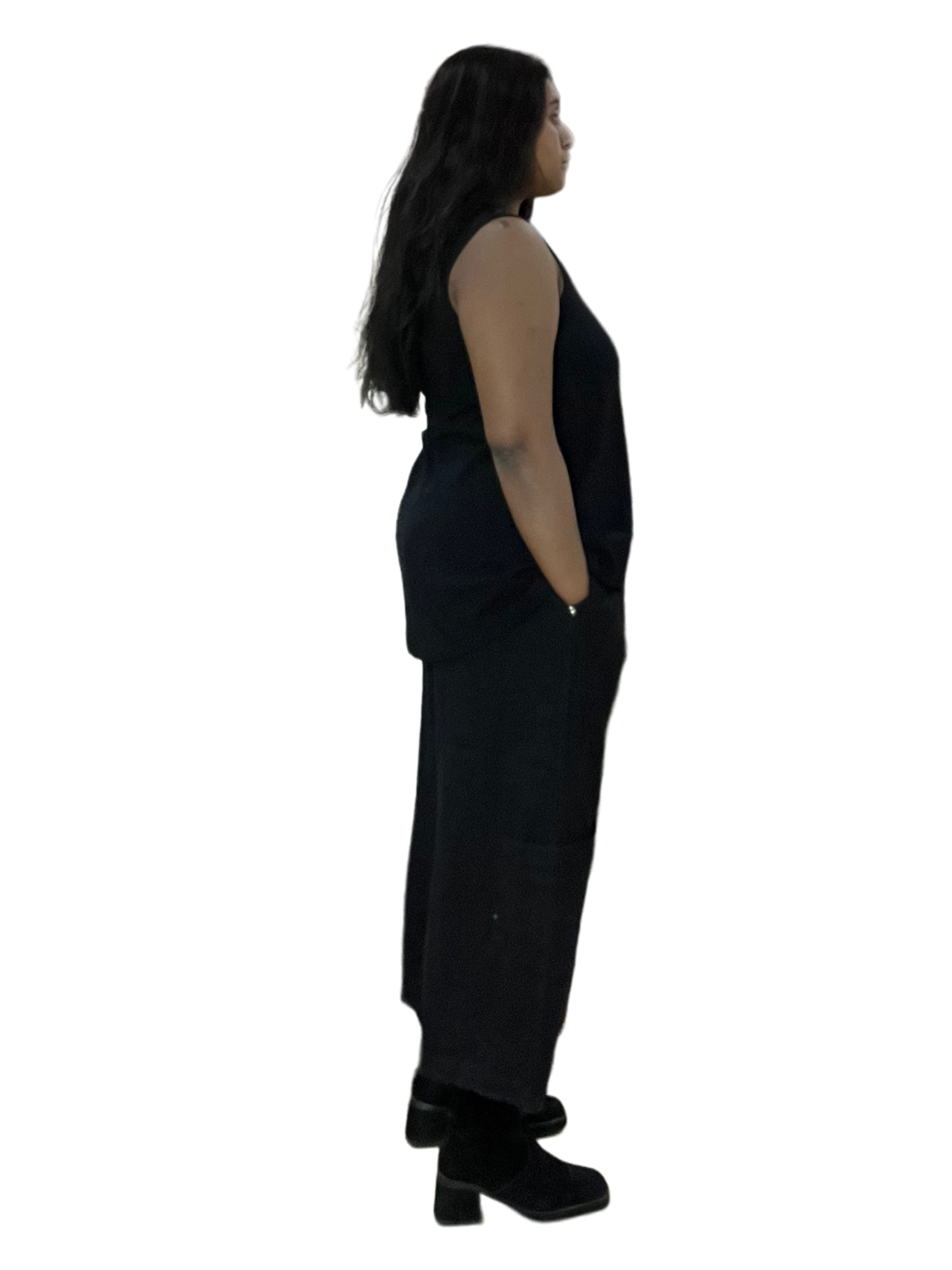 Black Bryn Walker Bamboo Huxley Tank by Bryn Walker – Handmade ethical Tank Top from sariKNOTsari using upcycled silk. Designed in Canada for travel and slow fashion, loved from Toronto to LA to Sydney. Featuring Zsiska, Bryn Walker and Artisan Leather coats by Rejean Pepin, Pepin designs