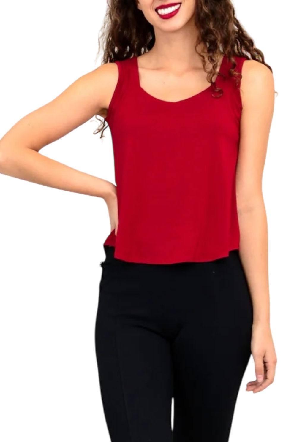 Lipstick Red Bamboo Ritzy Tank