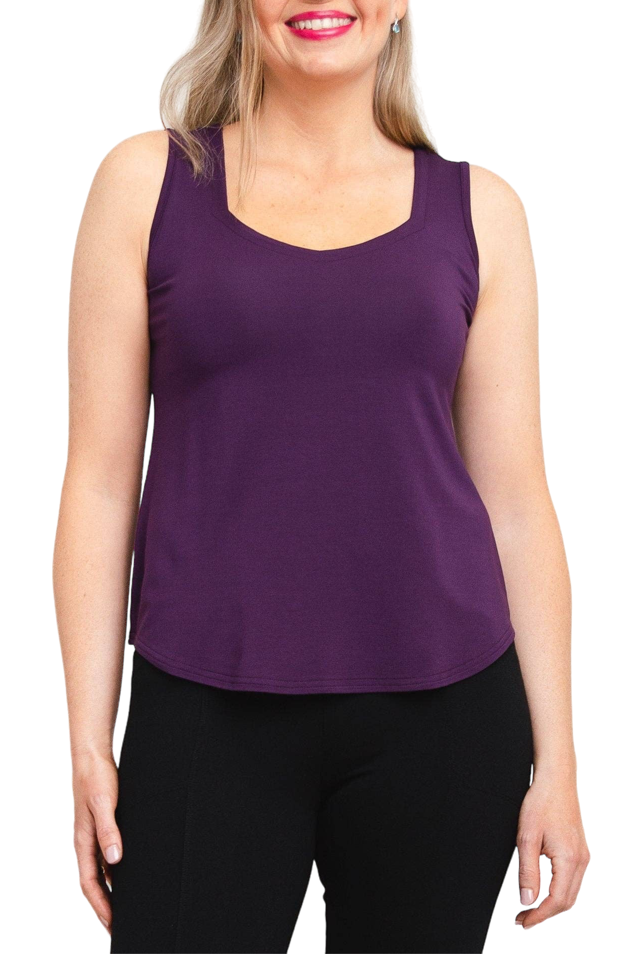 Aubergine Bamboo Ritzy Tank