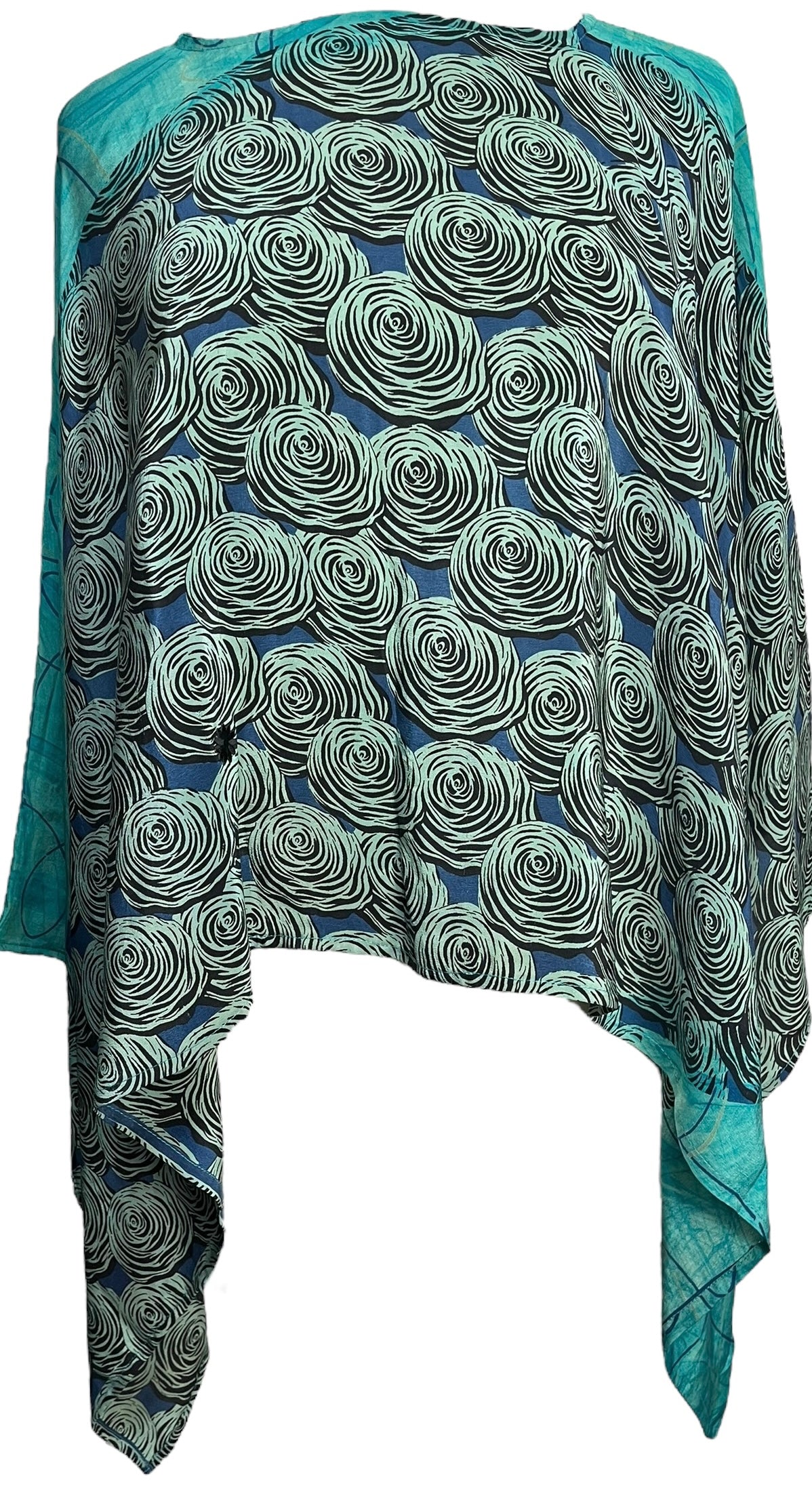 PRC7621 Pure Silk Wabi Sabi Capelet Poncho