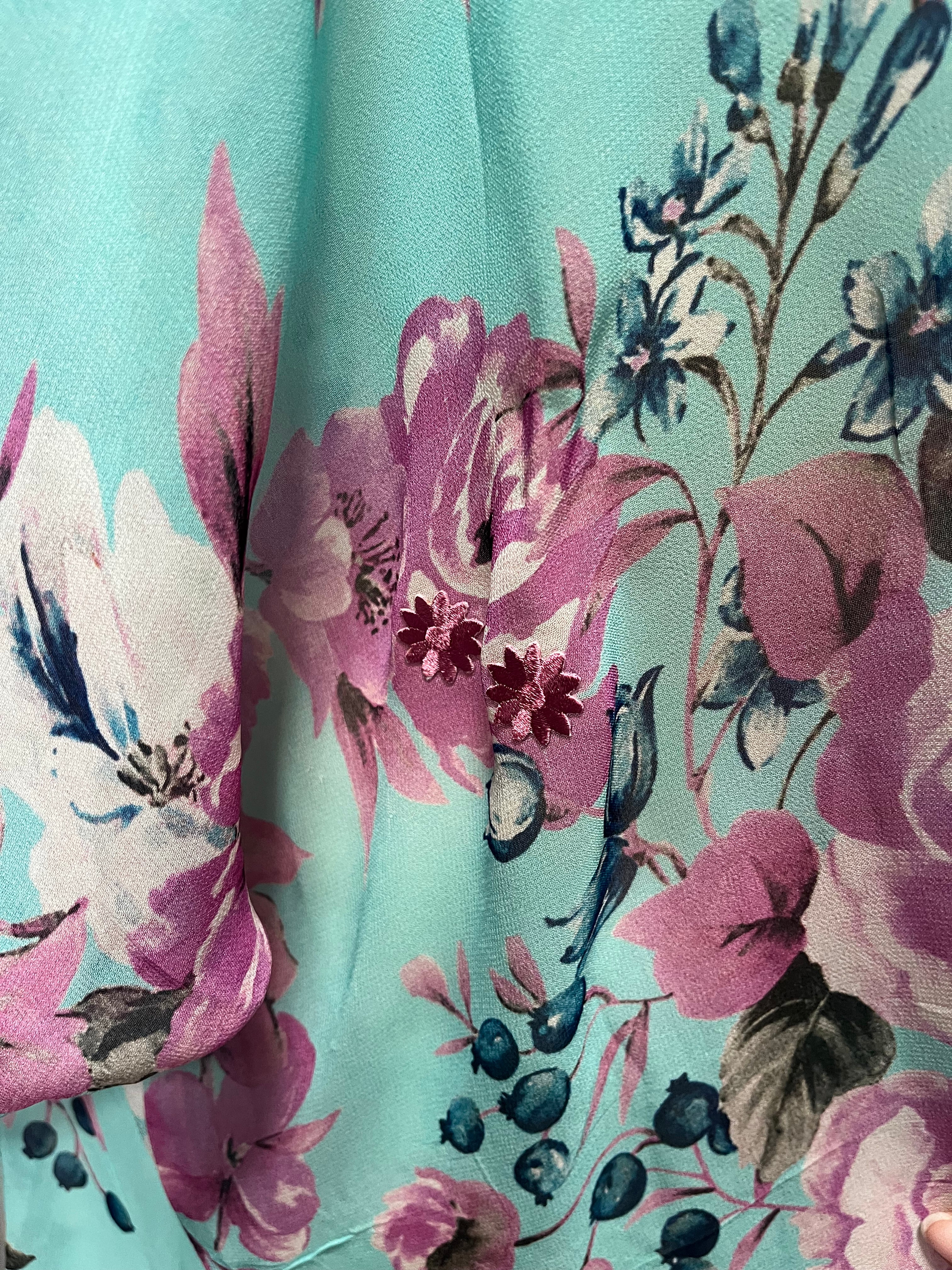 PREVIEW PRG8482 Sheer Avatar Pure Silk Long Tunic with Side Ties