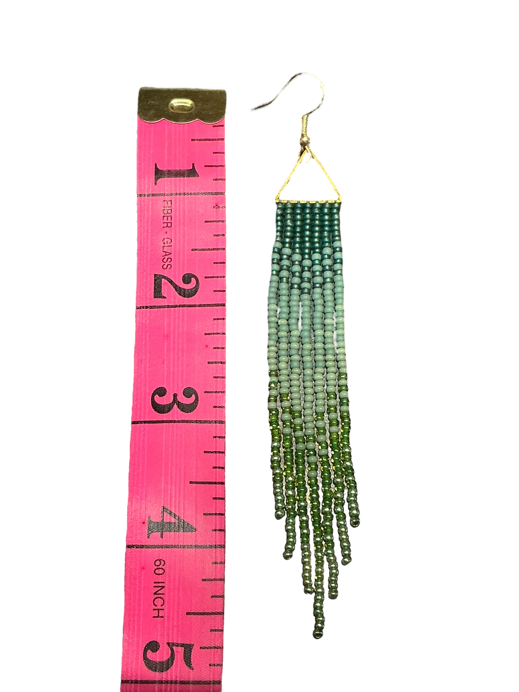 Nettle Mini Triangle Fringe Earrings