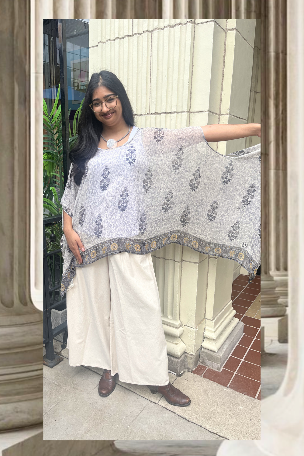 PRG9158 Sheer Avatar Pure Silk Versatile Vest