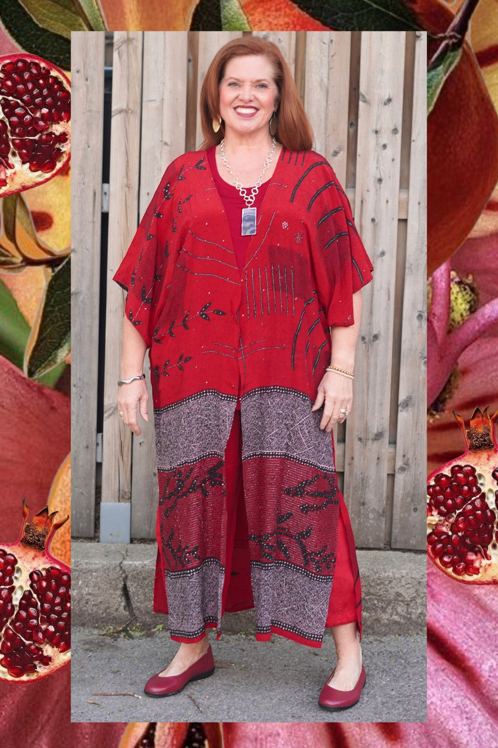 Releases Sunday at 8pm EST PRC9063 Avatar Long Pure Silk Kimono Sleeved Duster with Belt