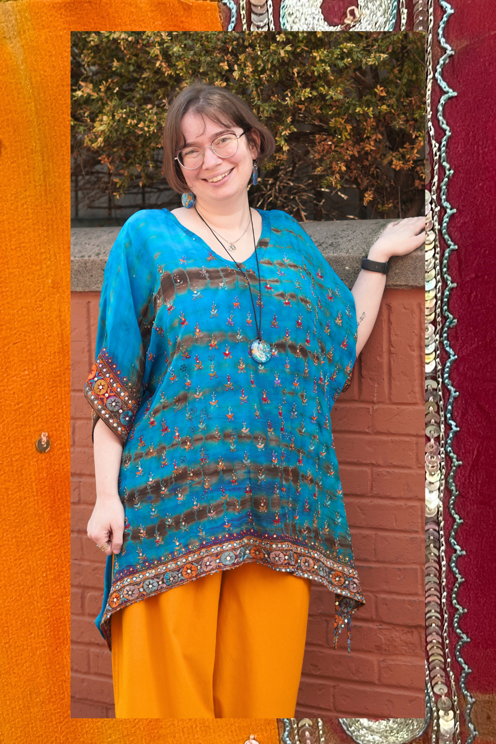 Releases Sunday at 8pm EST PRC9144 Avatar Pure Silk Long Tunic with Side Ties