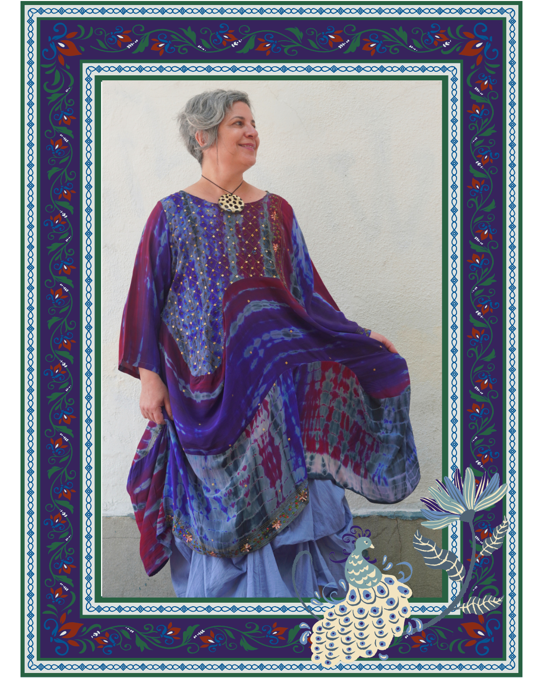 Releases Sunday at 8pm EST PRC9145 Avatar Pure Silk Sculptural Long Tunic Dress