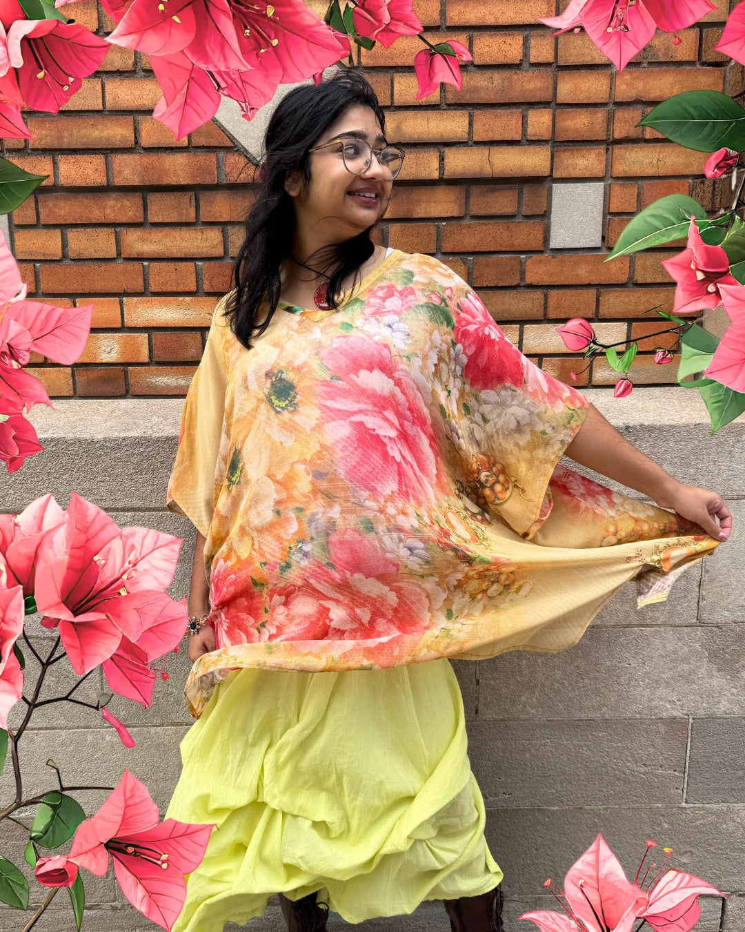 Releases Sunday at 8pm EST  PRG8769 Sheer Avatar Pure Silk Short Kaftan Tunic with Slits