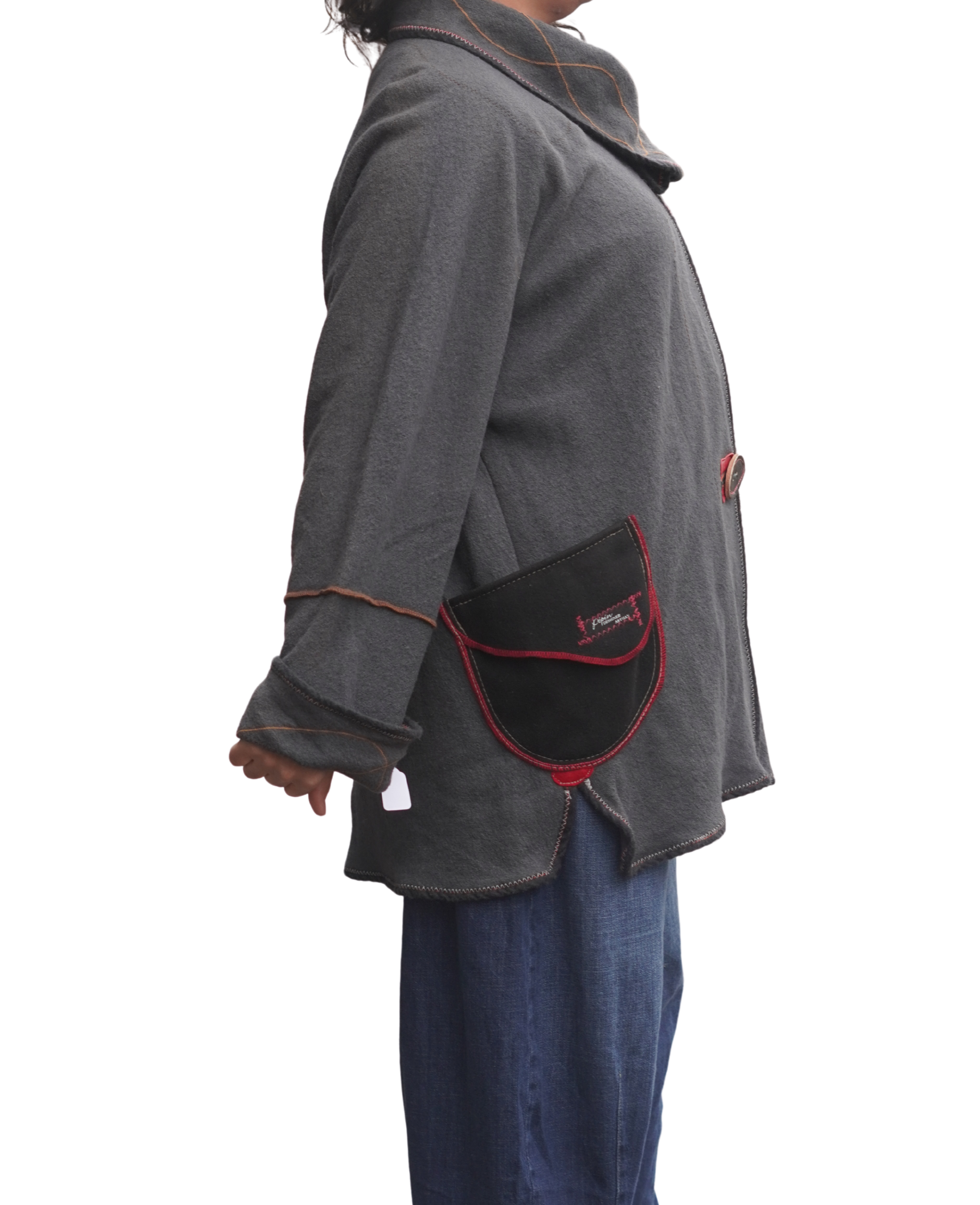 Lightweight Grey Boiled Wool Jacket by Pepin Designs