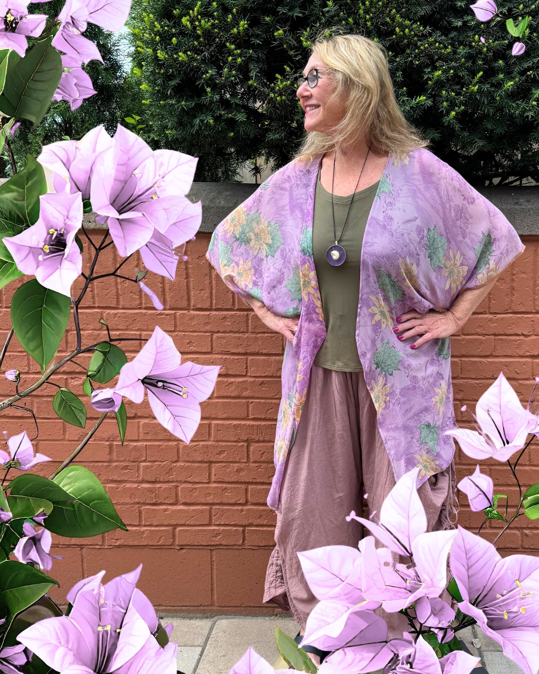 Releases Sunday at 8pm EST  PRG9104 Sheer Avatar Pure Silk Kimono-Sleeved Jacket with Belt