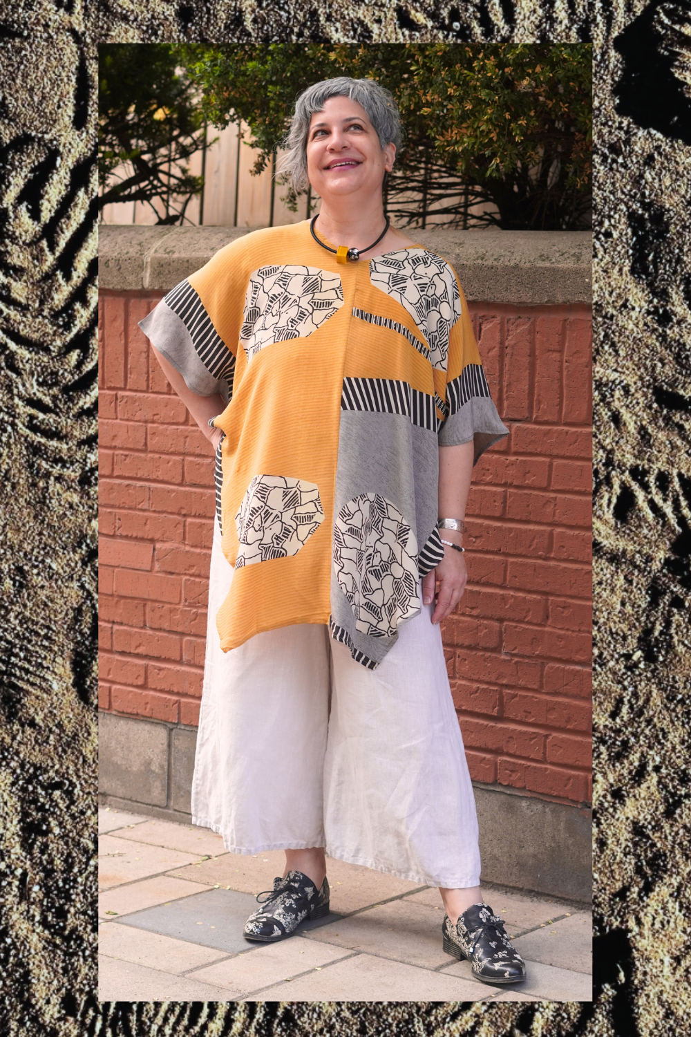 PRC8972 Wabi Sabi Pure Silk Waterfall Top