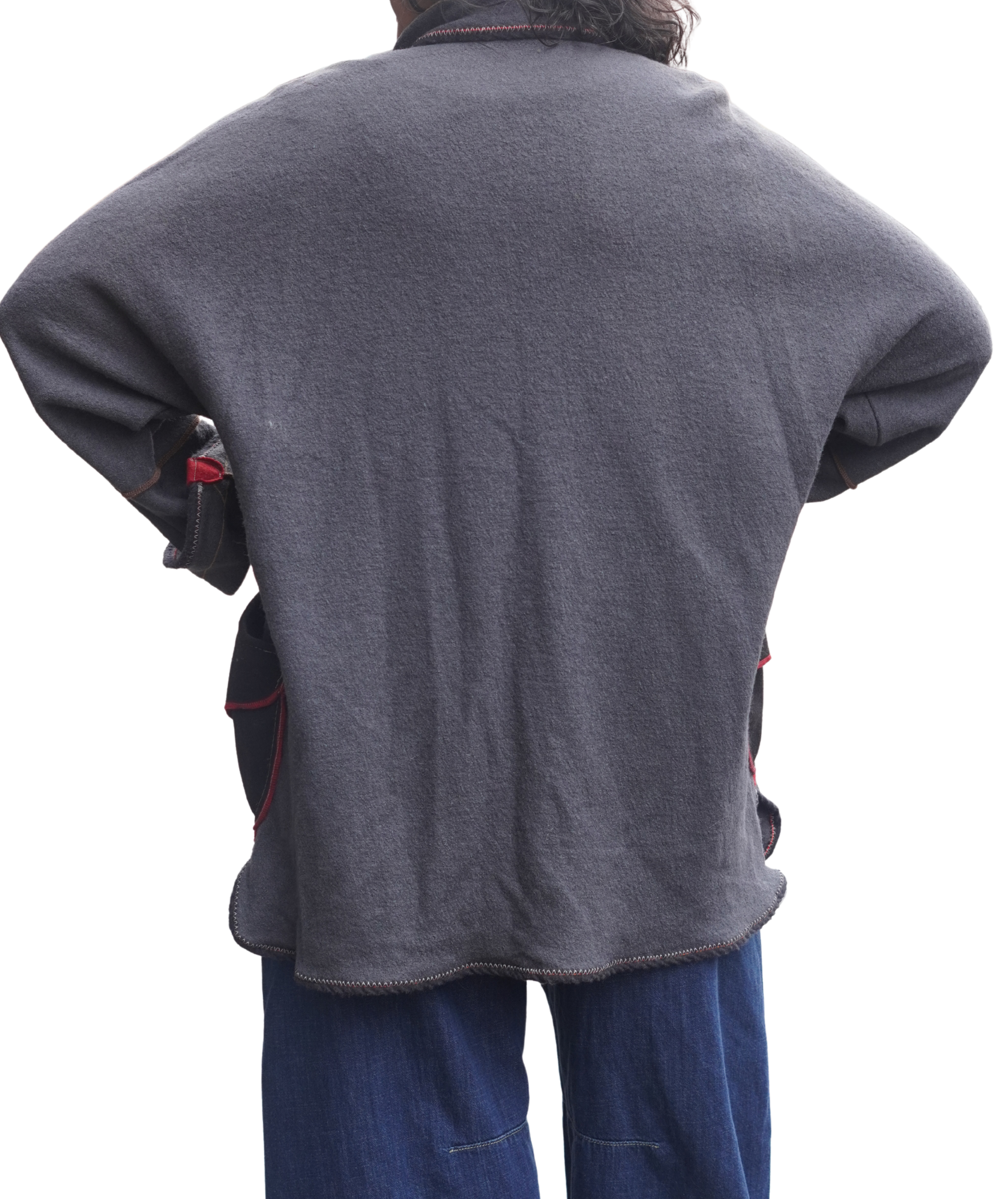 Lightweight Grey Boiled Wool Jacket by Pepin Designs