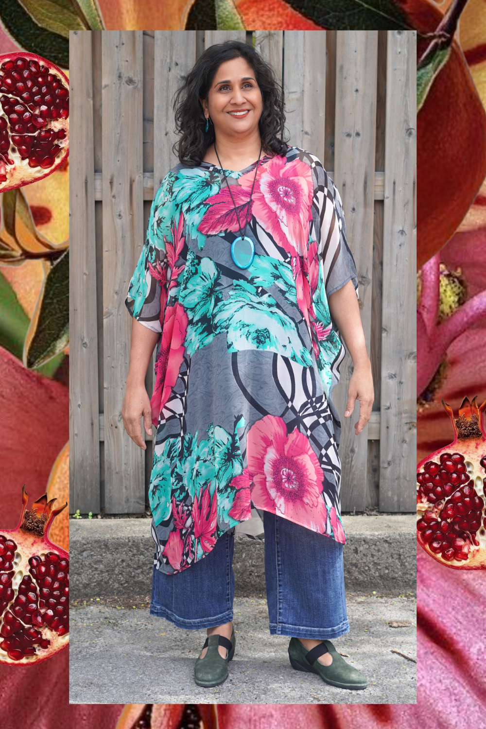 Releases Sunday at 8pm EST PRG8857 Sheer Wabi Sabi Pure Silk Midi Length Kaftan