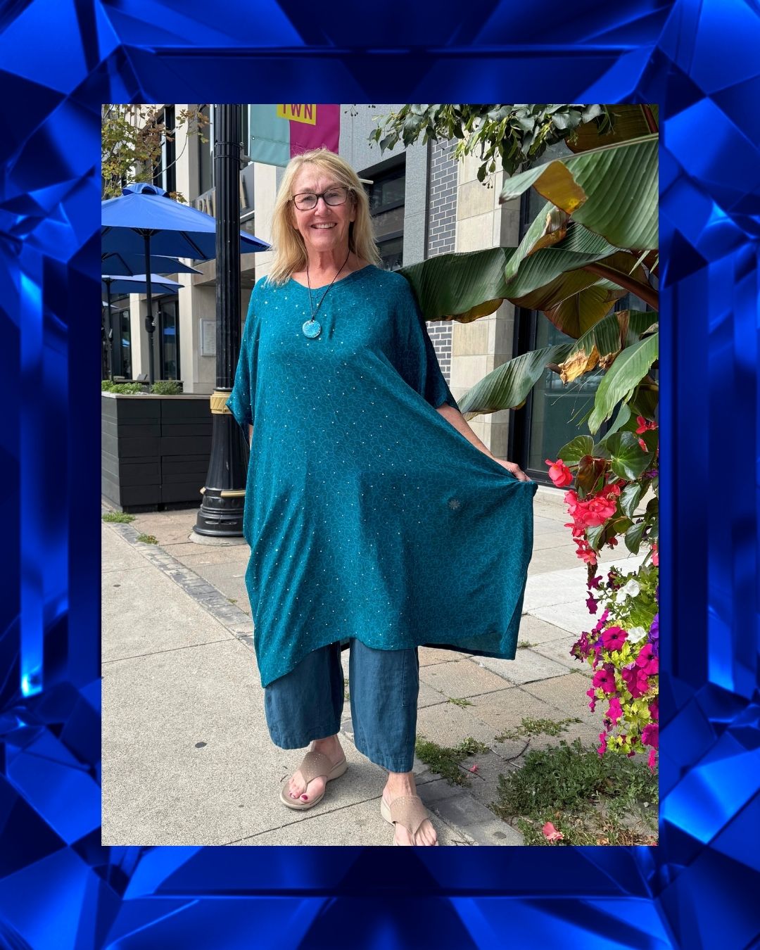 PRC9124  Avatar Pure Silk Midi Length Kaftan
