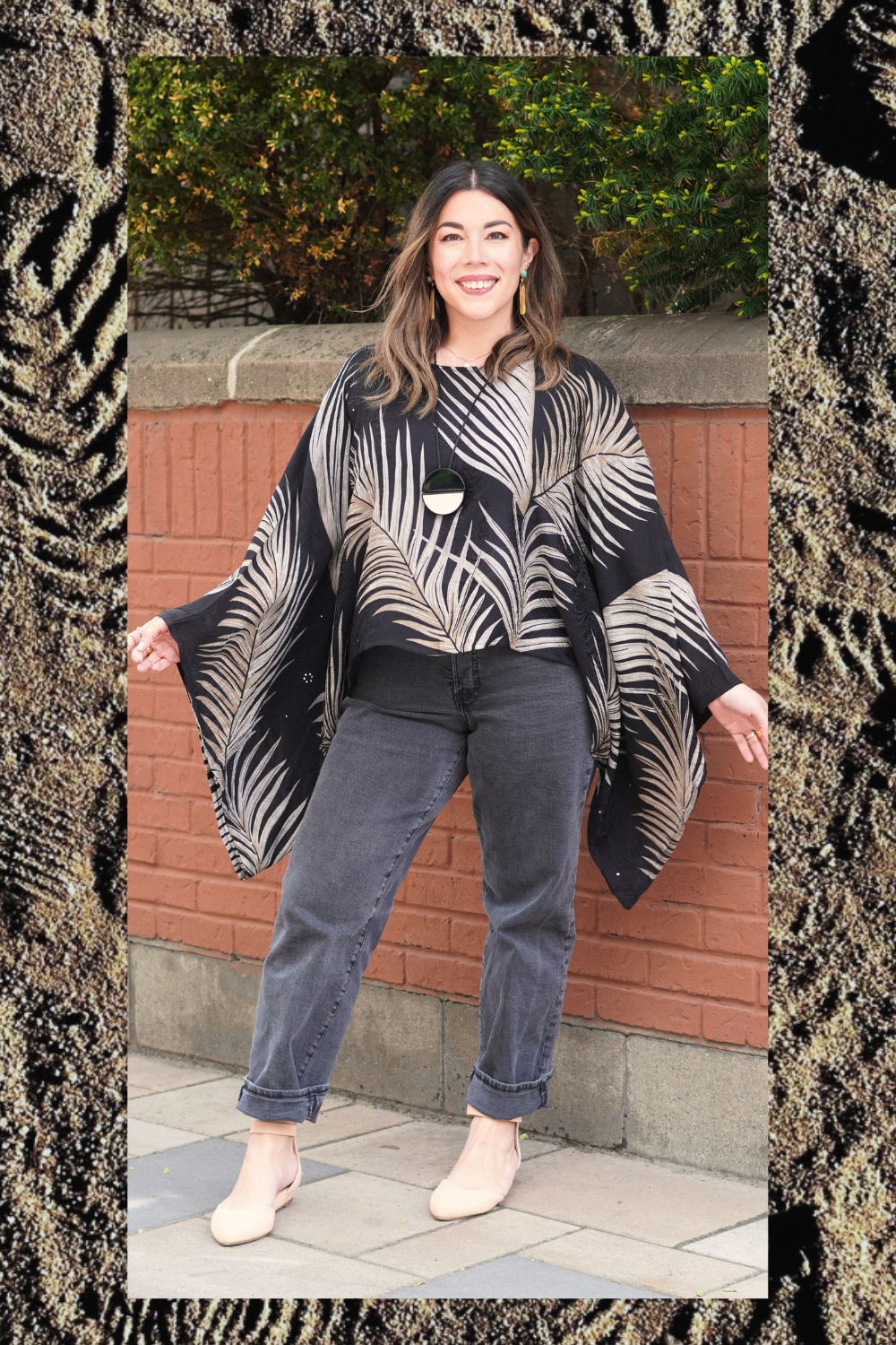 PRC9014 Avatar Pure Silk Kimono-Sleeved Top