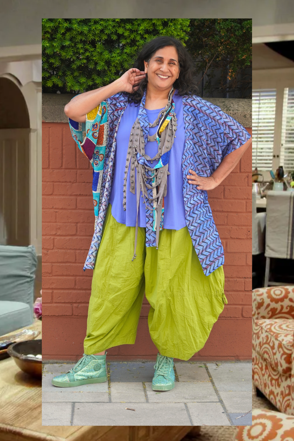 PRC9012 Avatar Pure Silk Kimono-Sleeved Jacket with Belt
