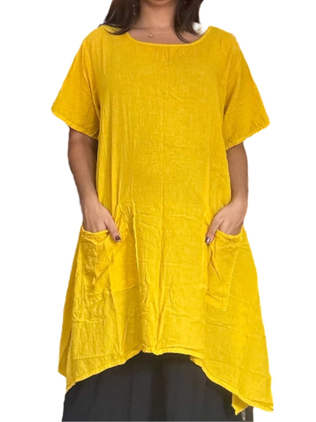 Sunflower Cotton Voile Tunic Dress