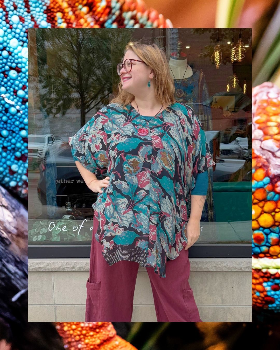 Releases Sunday at 8pm EST  PRG9203 Sheer Wabi Sabi Pure Silk Waterfall Top