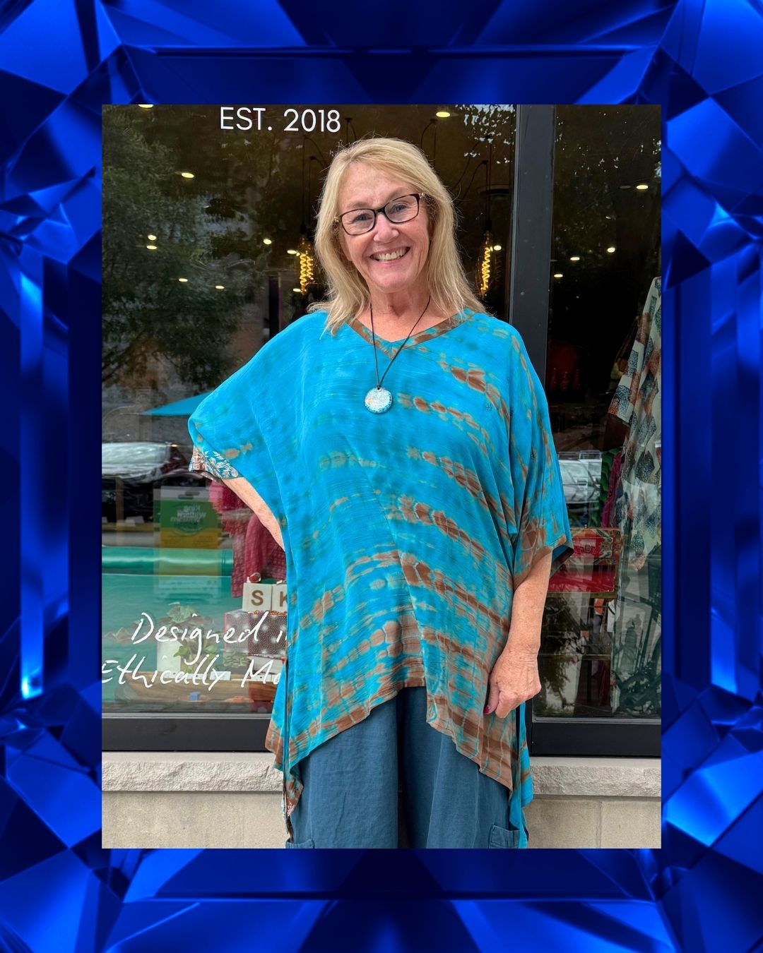 PRC9177 Avatar Pure Silk Long Tunic with Side Ties