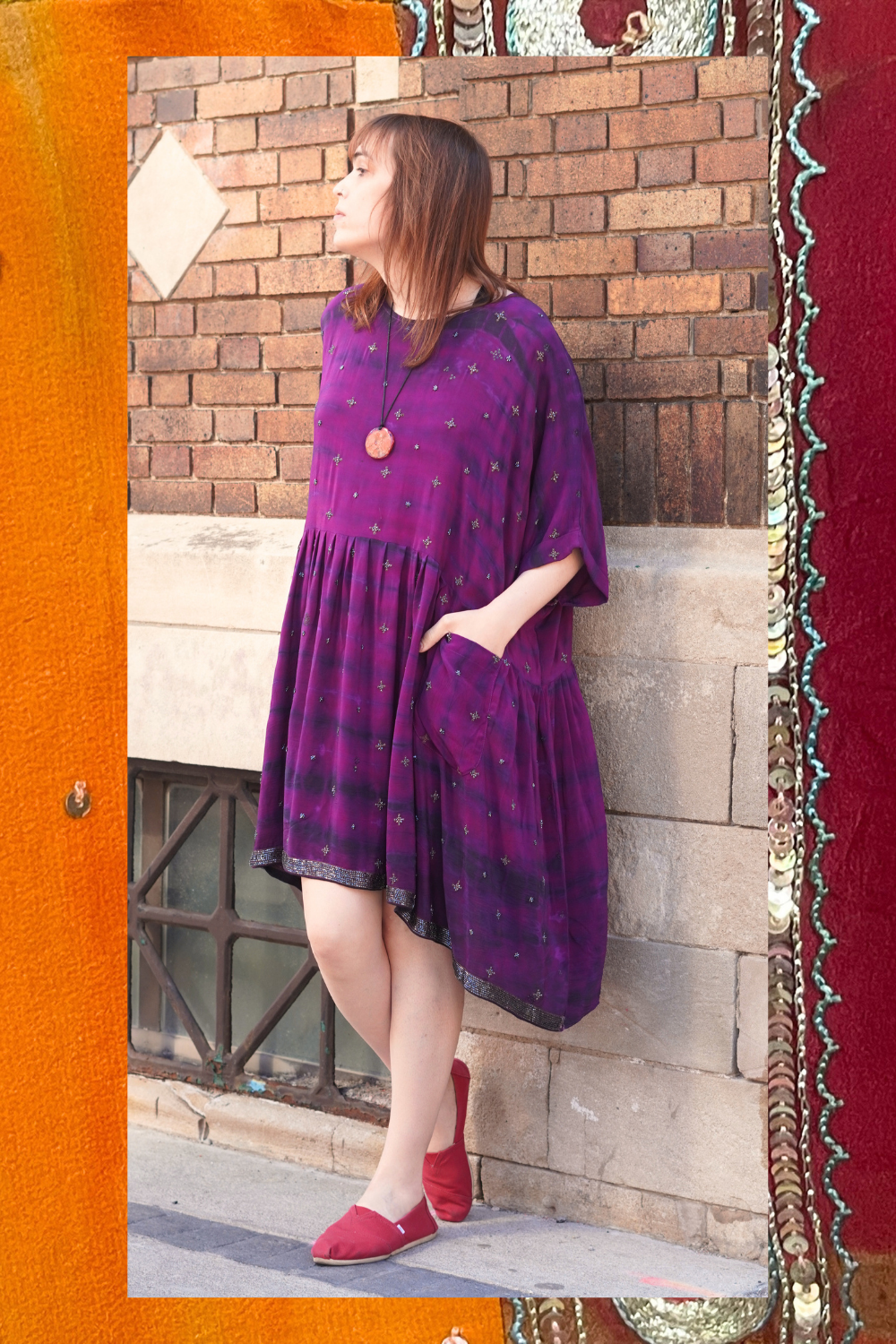 Releases Sunday at 8pm EST PRC9199 Avatar Pure Silk Boxy Babydoll Dress