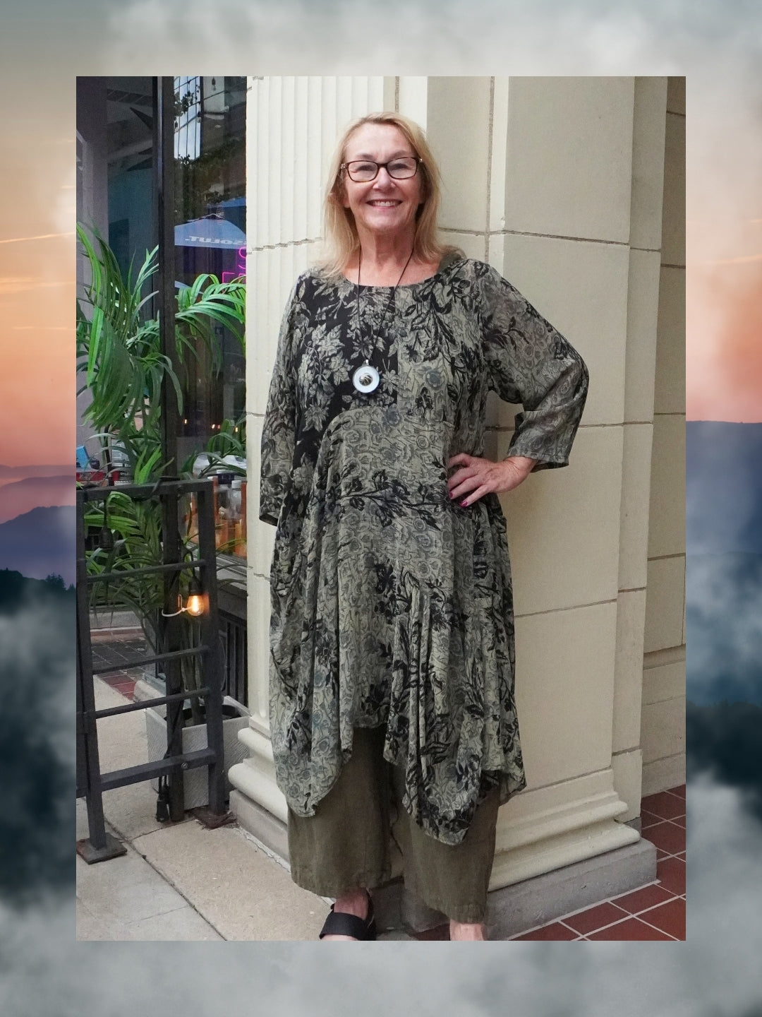 Releases Sunday at 8pm EST  PRG9164 Sheer Wabi Sabi Sculptural Pure Silk Long Tunic Dress