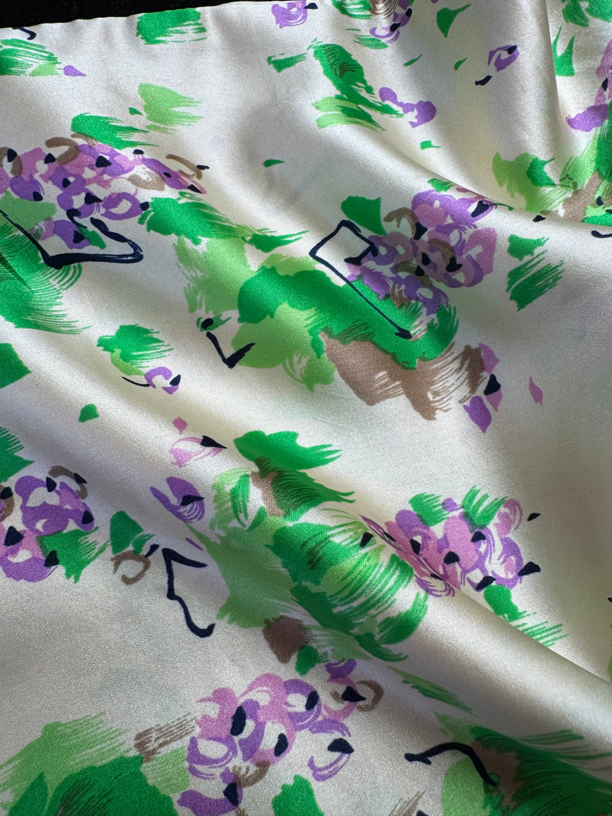 Fields Sky Upcycled Pure Silk Satin Pillowcase