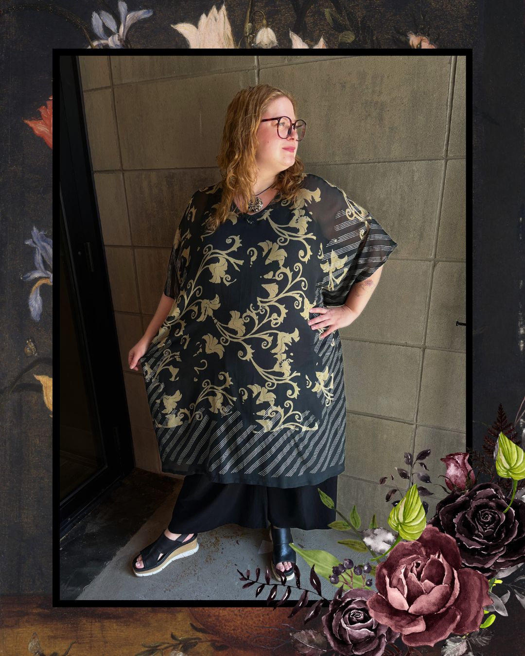 Releases Sunday August 9th at 8pm EST PRG9139 Sheer Wabi Sabi Pure Silk Midi Length Kaftan