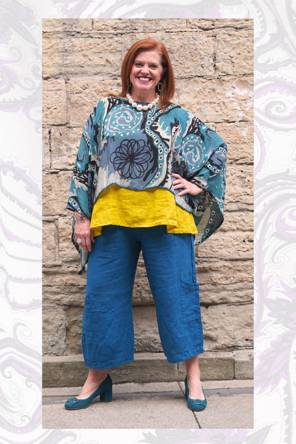 PRC9010 Avatar Pure Silk Kimono-Sleeved Top