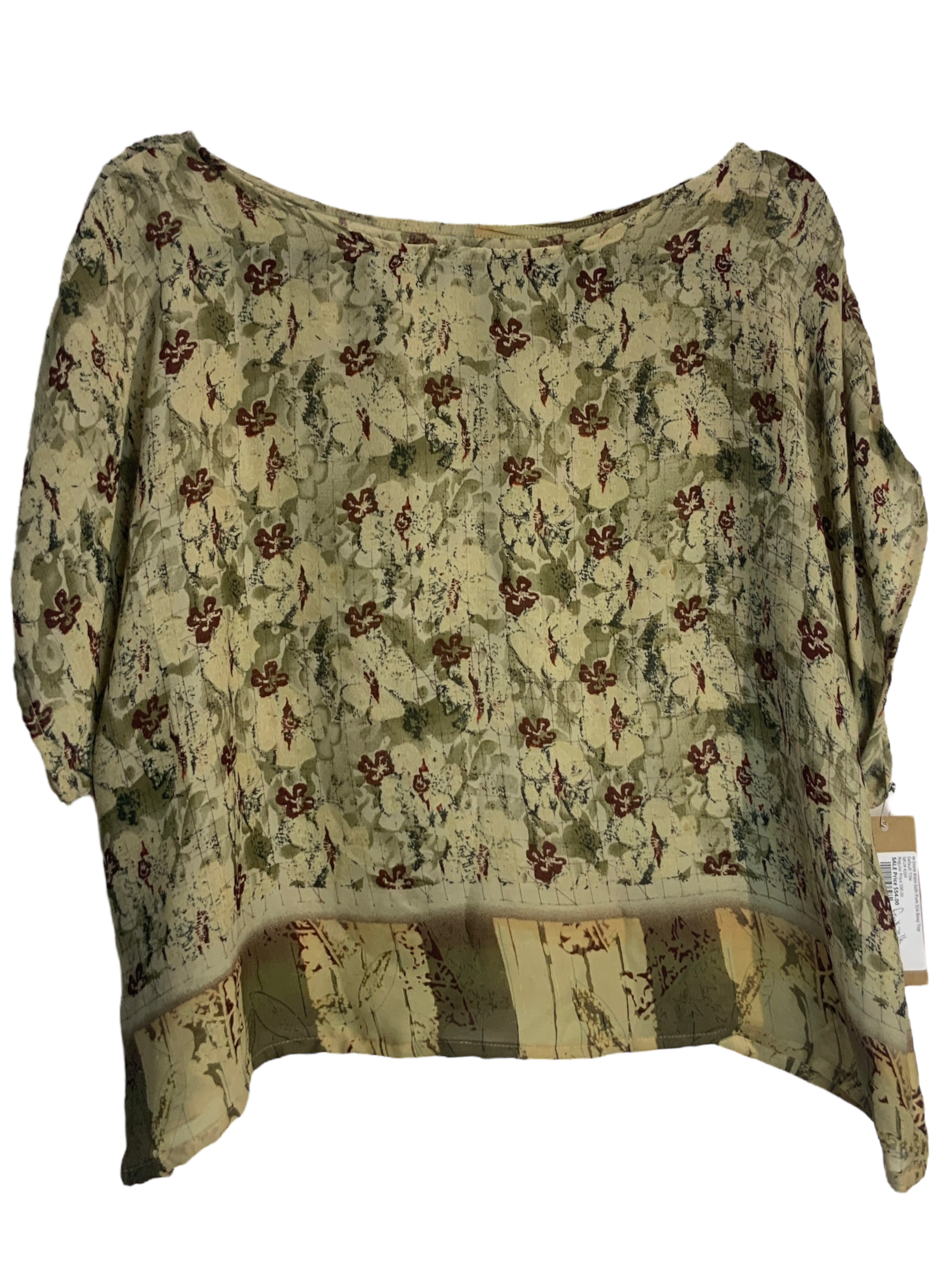 Freddy Wabi Sabi Faux Silk Boxy Top